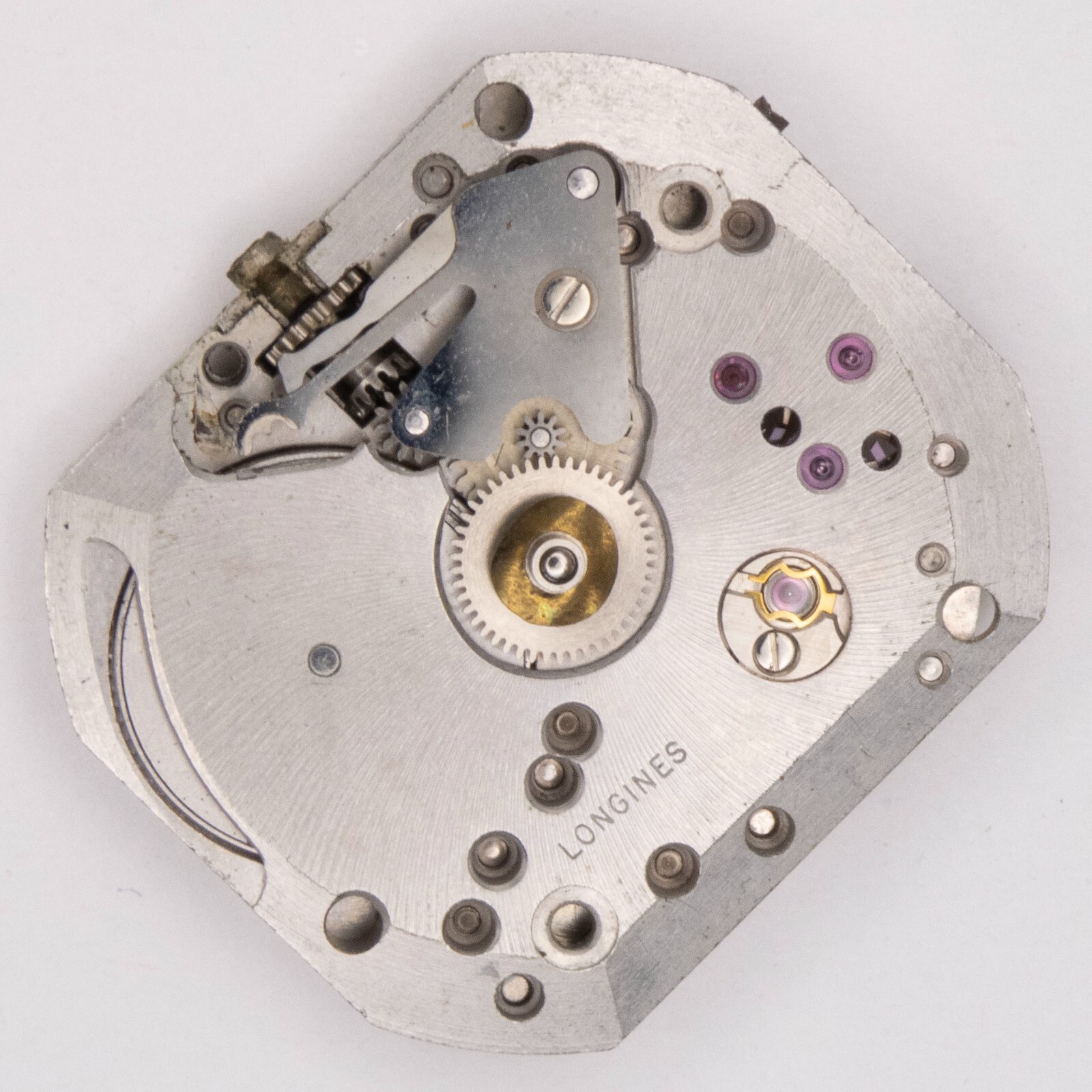 Partial Vintage Longines Caliber 370 17-Jewel Wristwatch Movement, Parts