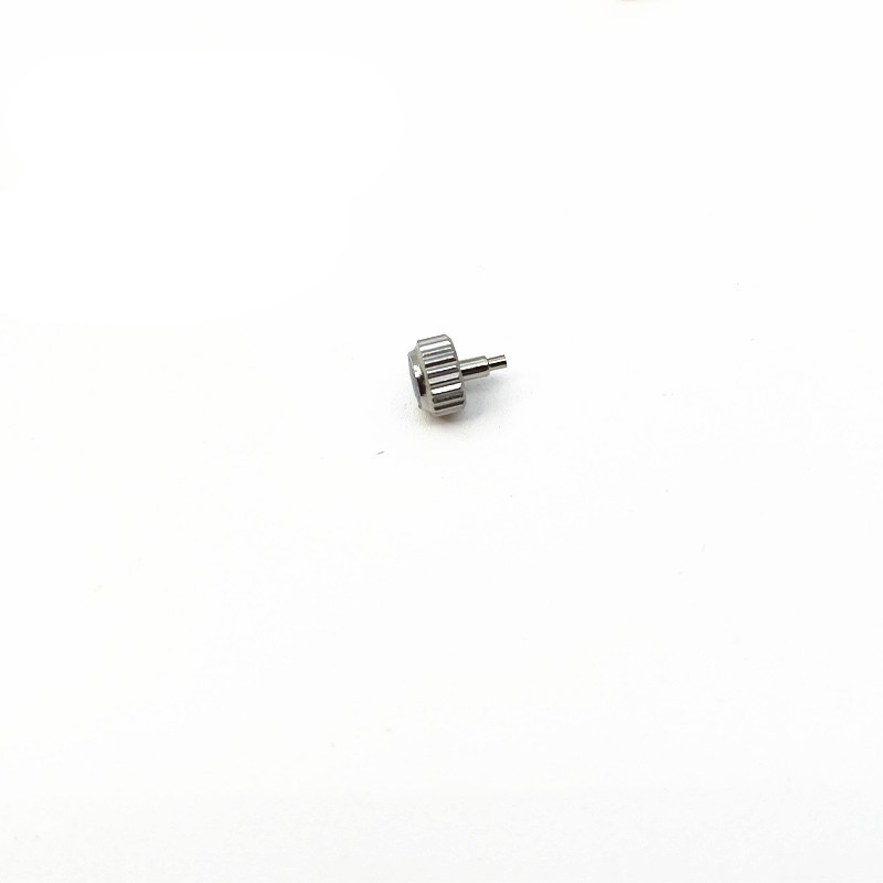1Pc Silver Stainless Watch Crown For NH35 NH36 Watch Movement Replace Part