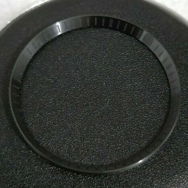⚫ BRUSHED BLACK STAINLESS STEEL CHAPTER RING MINUTE TRACK FOR SEIKO SKX007
