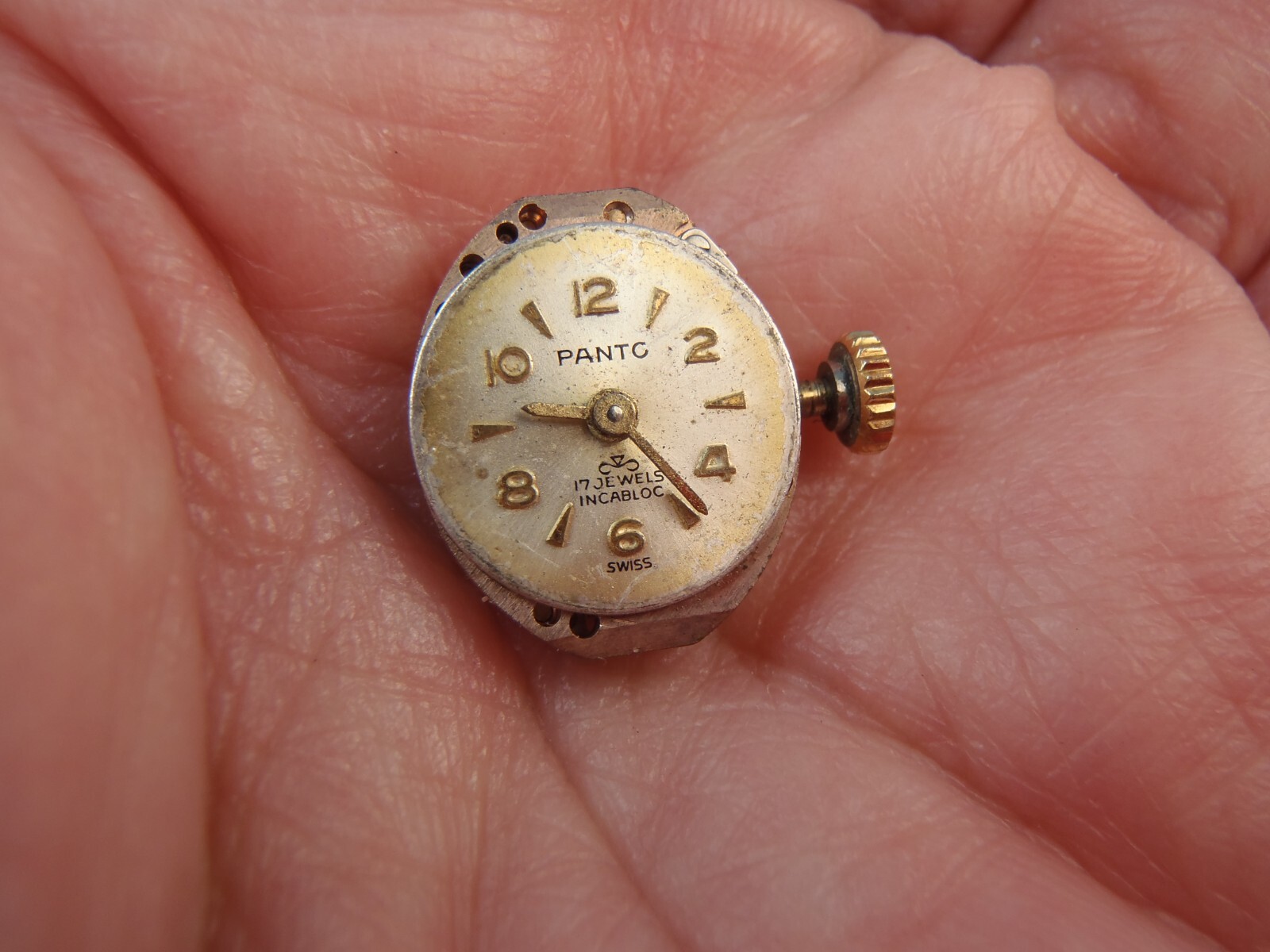 Pantc 1677 SWISS 17J MECHANICAL WOMEN’S WATCH MOVEMENT 15.6mm x 13mm