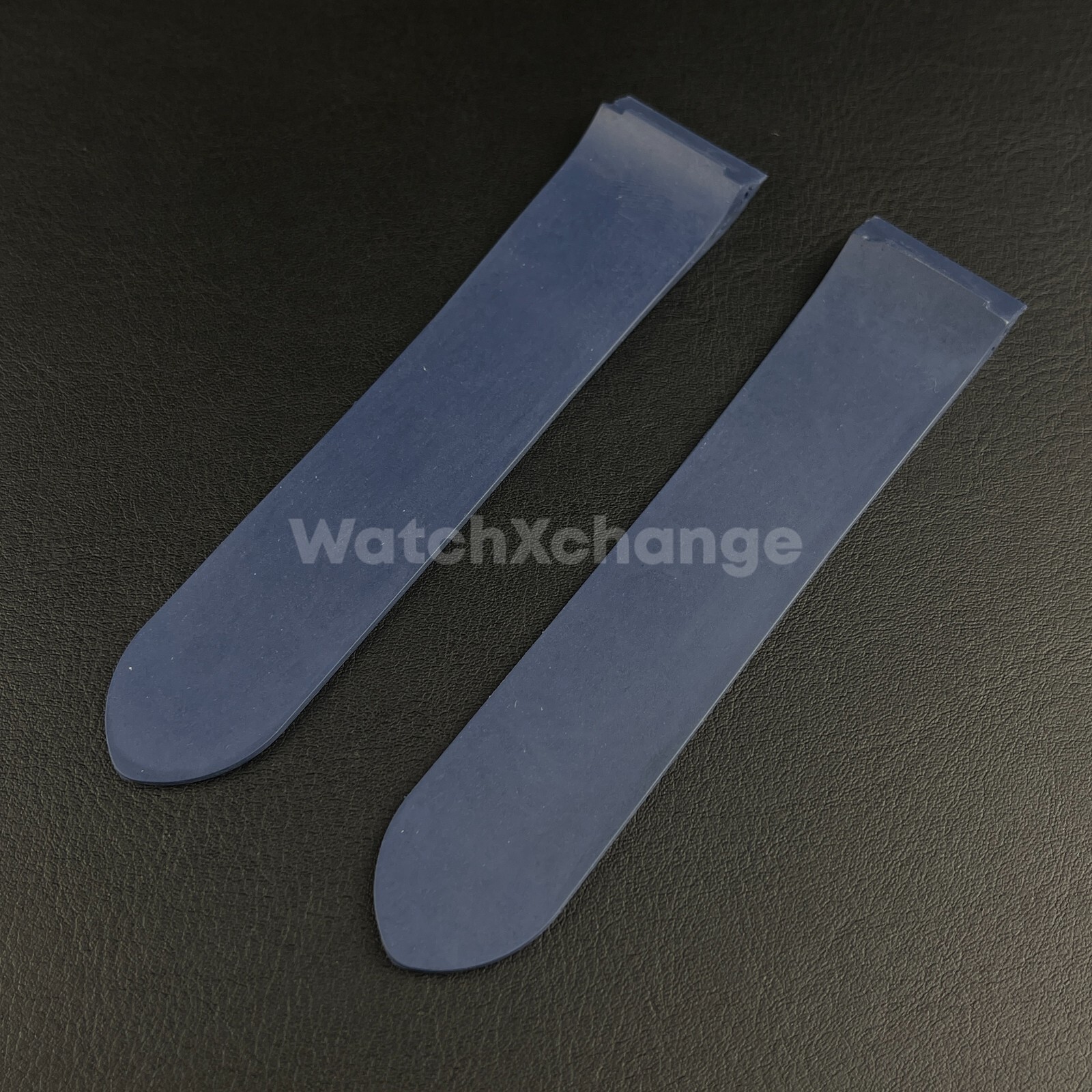 Blue Silicone Rubber Diver Strap Band for Cartier Santos 100 XL Large 23mm 25mm