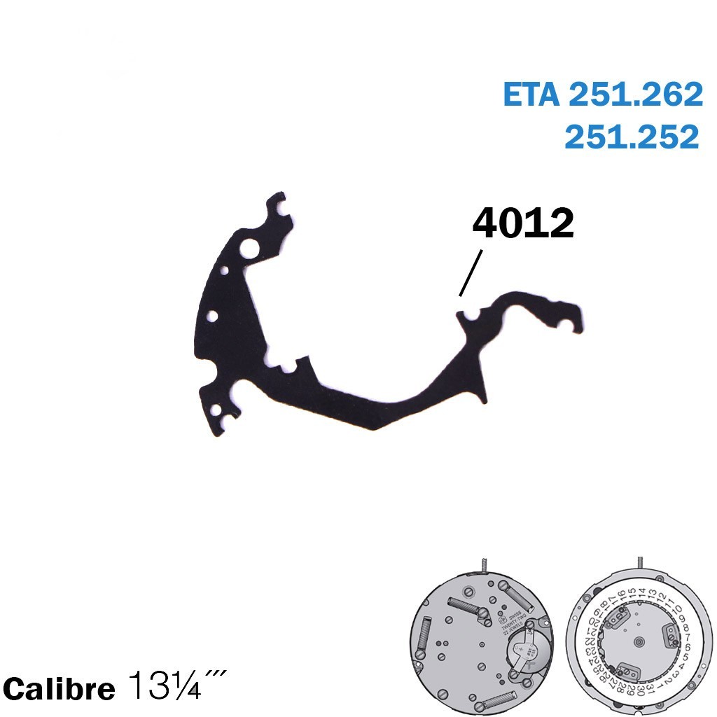ETA 251.262/252-Swiss Movement-Additional printed circuit-Part No.4012.