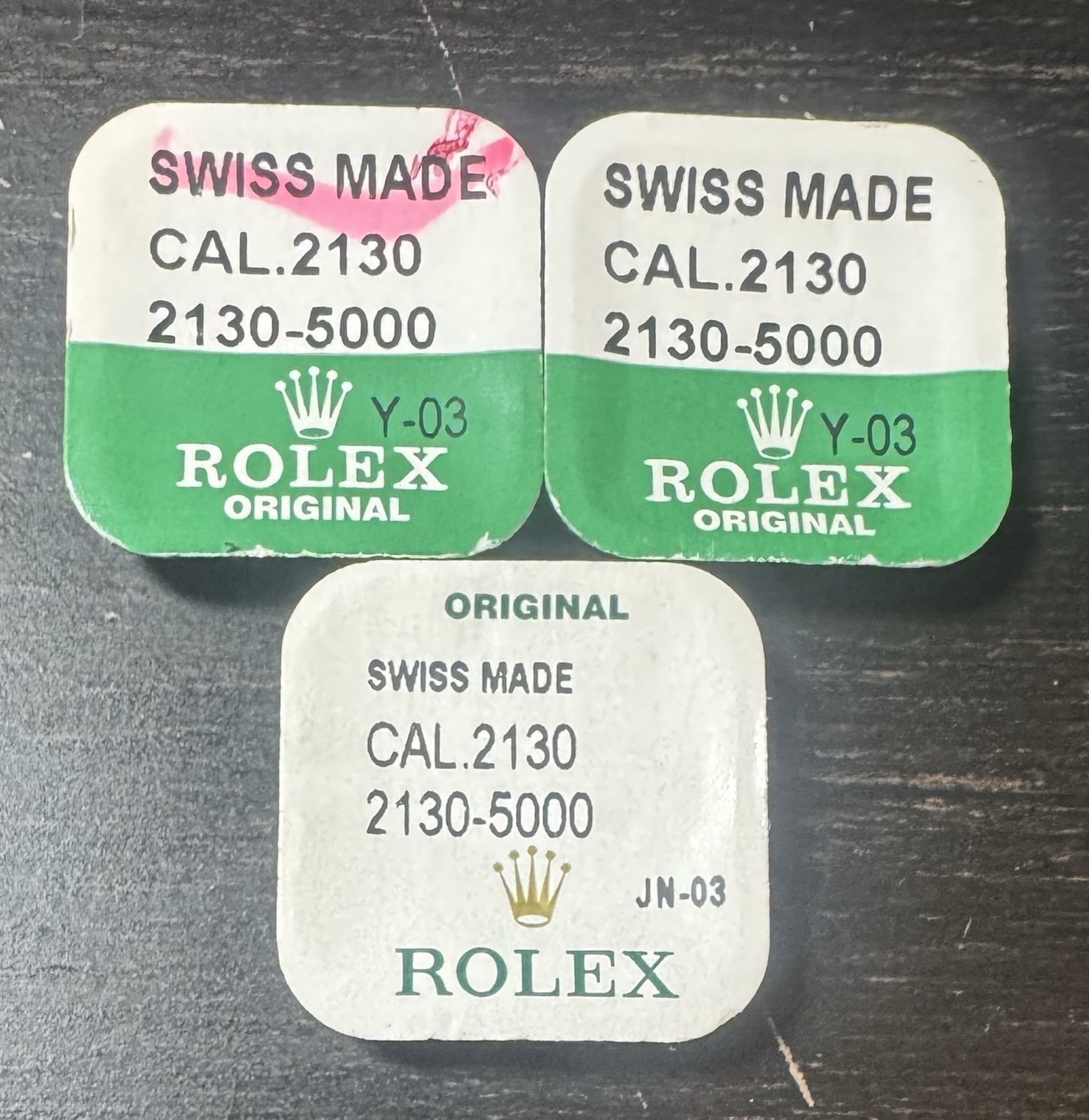Rolex Cal. 2130 Part 5000 Set Of Screws 2130-5000