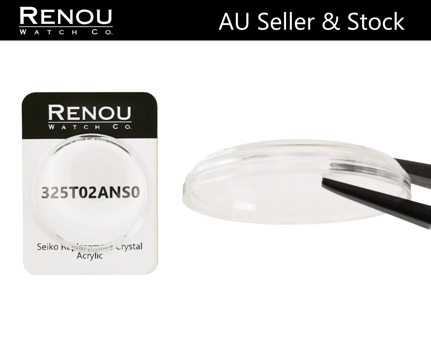 Seiko Replacement 325T02ANS0 Crystal for 4005, 4006 Bell-Matic Watches