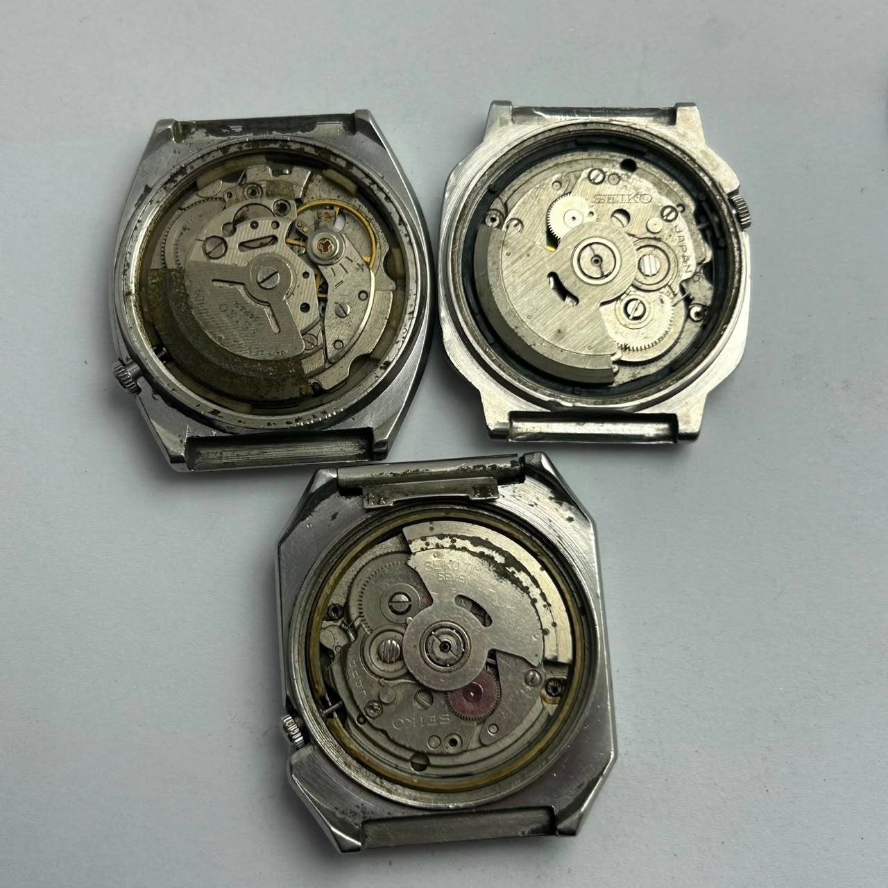 Lot Of 5 Seiko 5 Automatic 6319A 7009A Vintage Men’s Watches For Parts