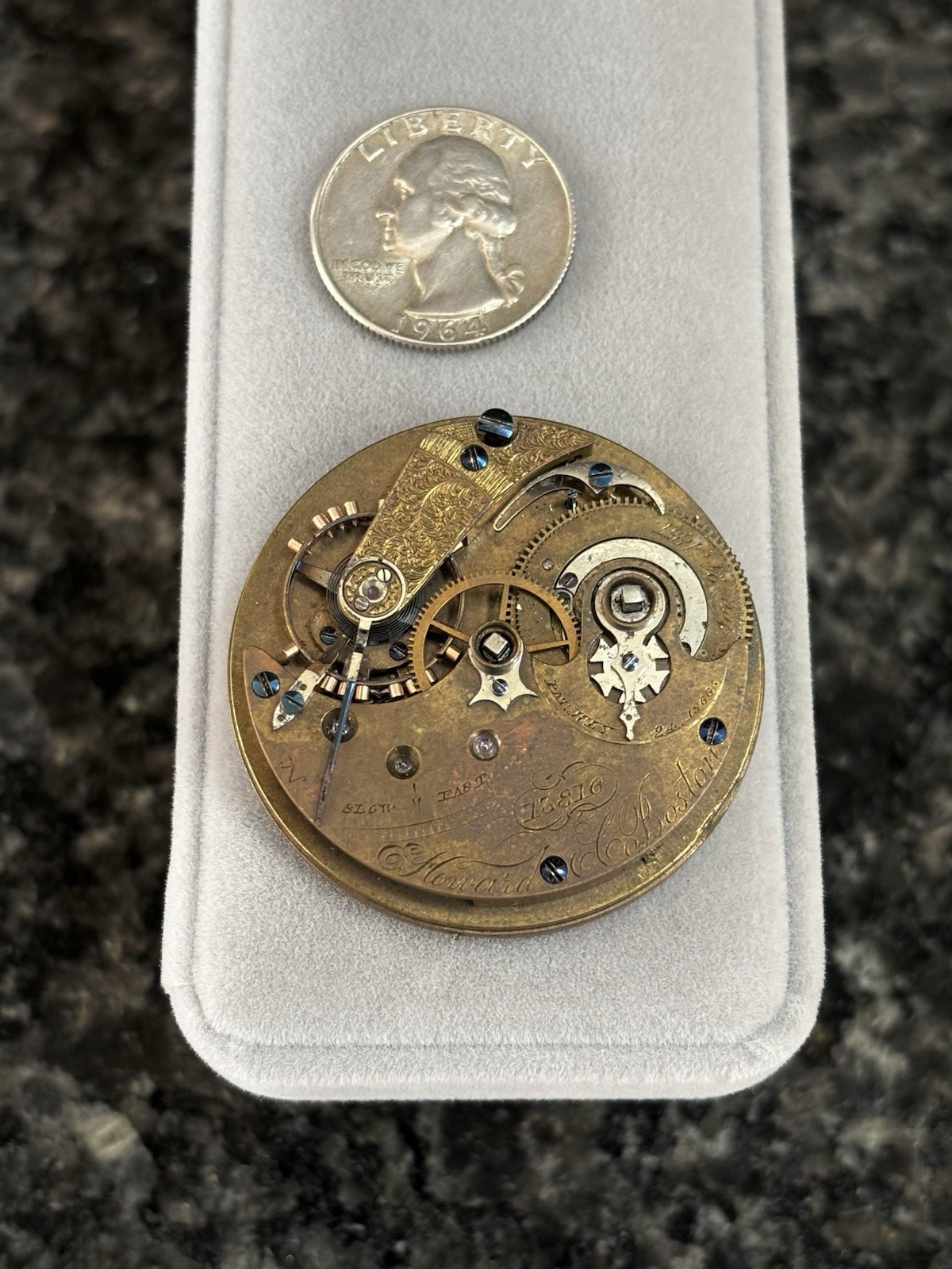 Antique 1868 E. Howard & Co. Series III Size N 15j Pocket Watch Movement – RARE