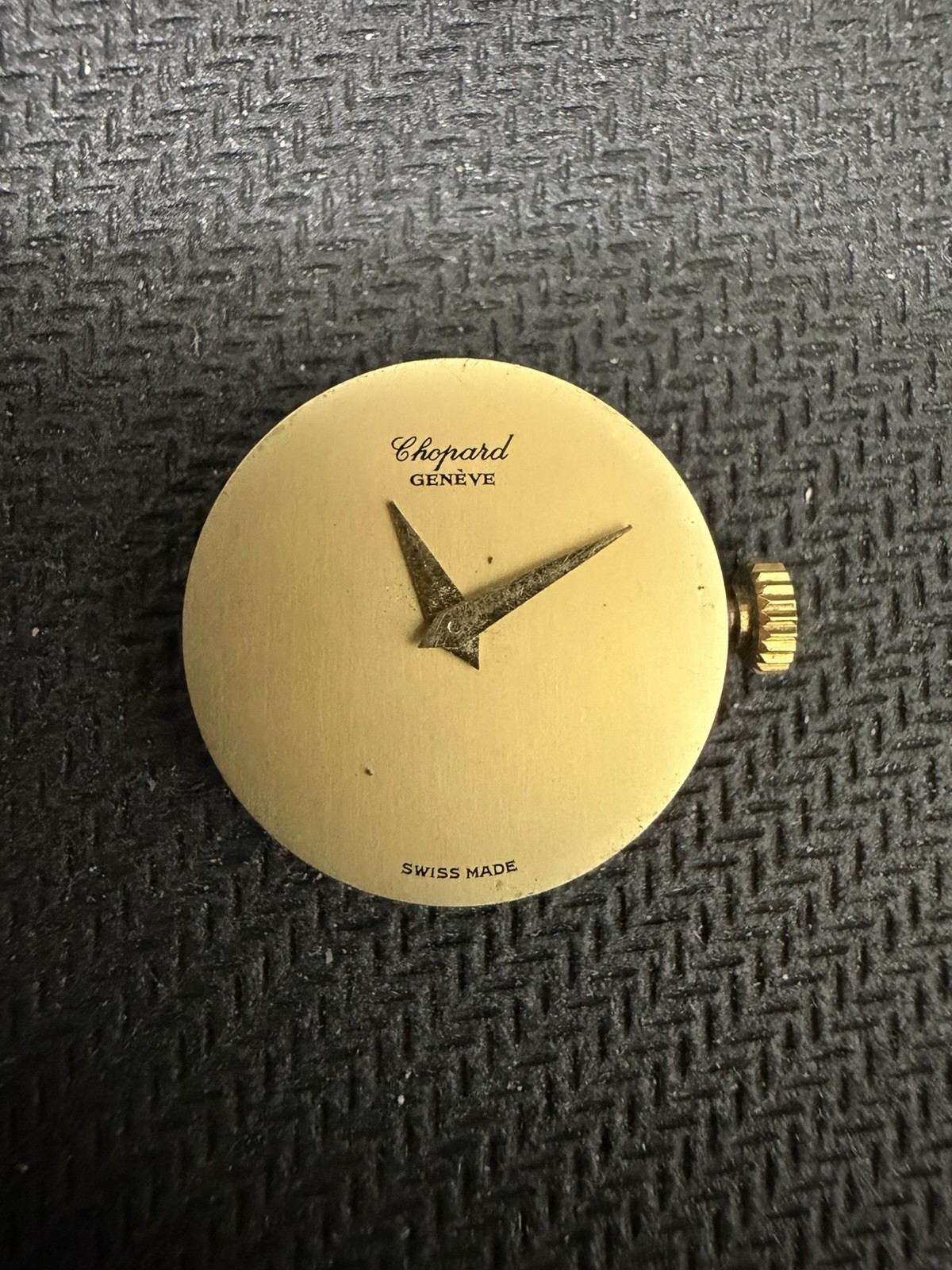 Vintage Chopard Geneve Watch Movement & Dial – 17 Jewels – Running Ticking