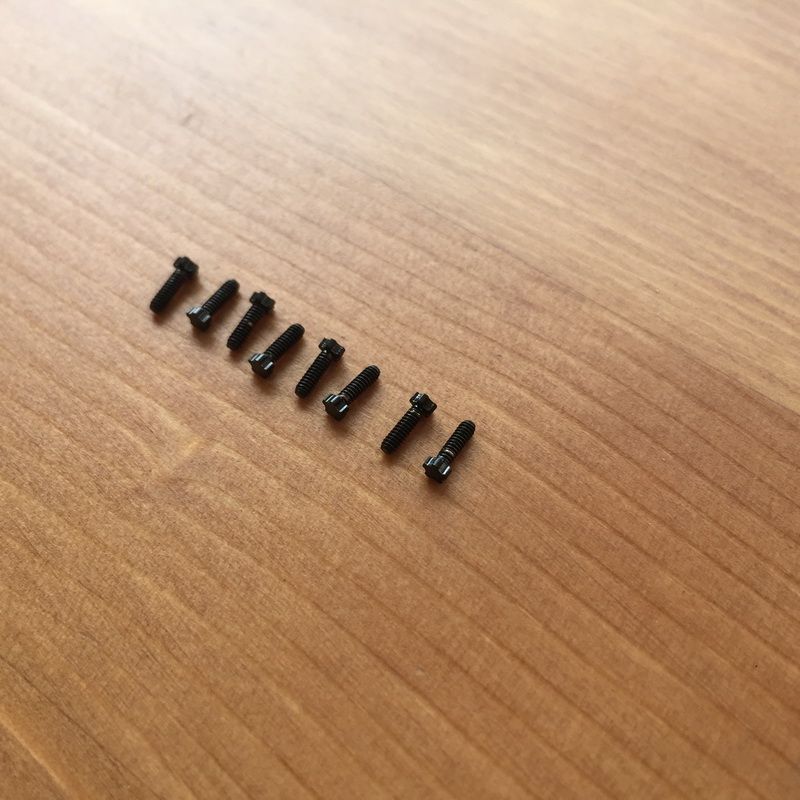 8pcs Silver Black Rose 5 Prongs Screw Fits Richard Mille Watch Bezel RM011 050