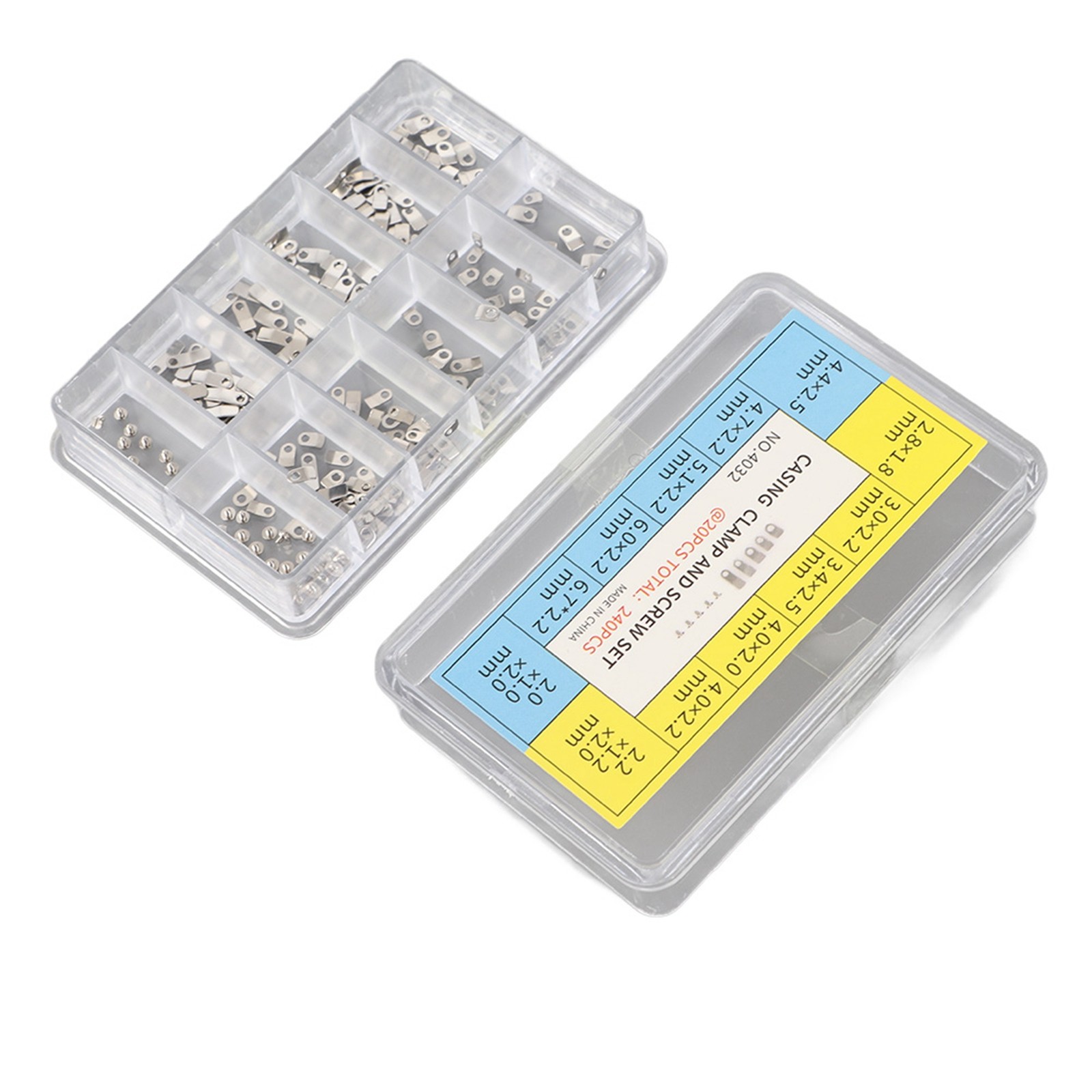 Casing For Movement Clamp Adapter Securing ETA Casing Screw Washer 240Pcs Watch