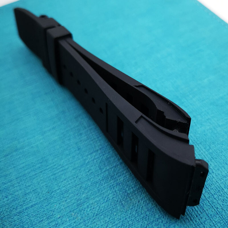 25mm * 20mm Black Rubber Band Strap for RM RICHARD MILLE RM RM011 RM50-03/01