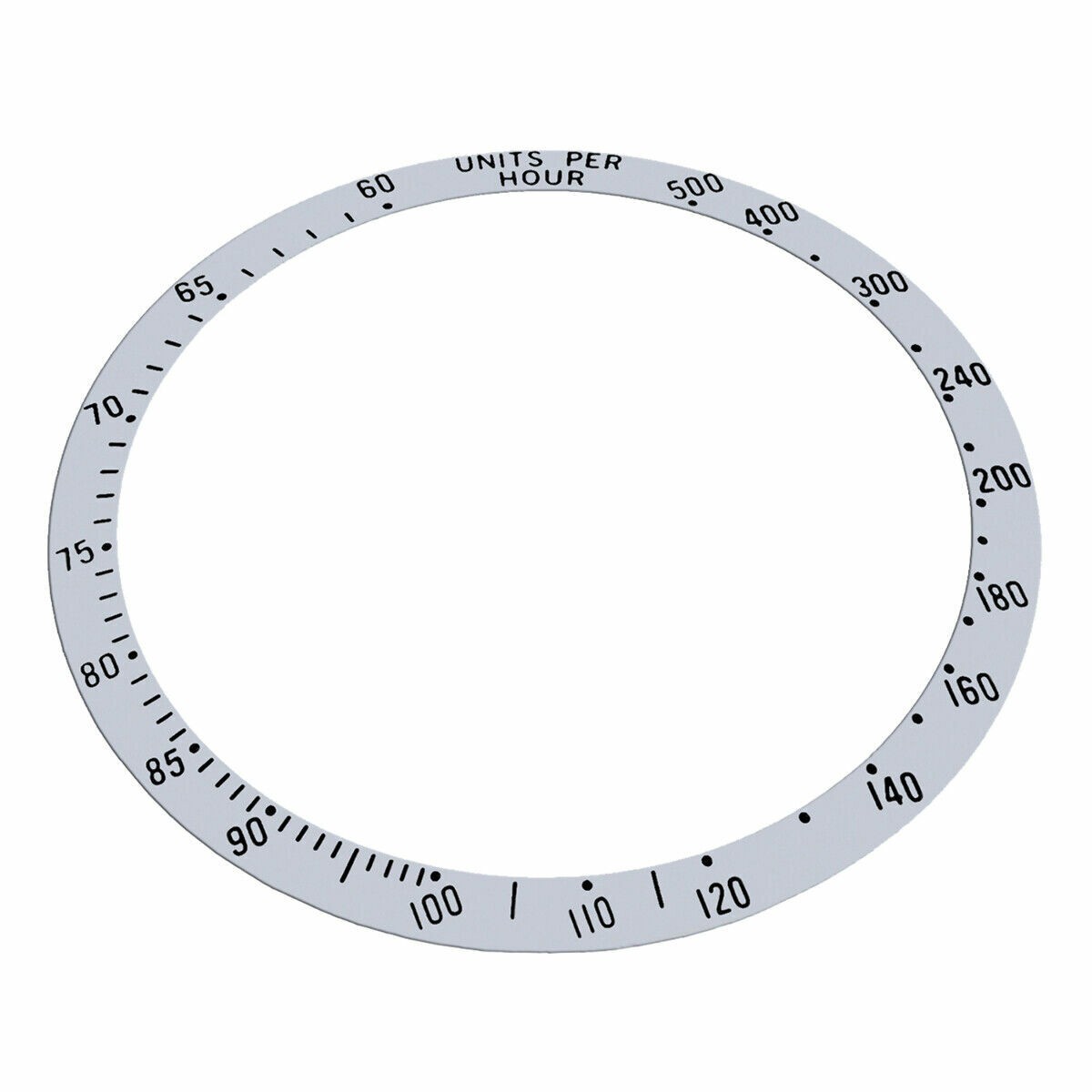 BEZEL INSERT ALUMINUM FOR TUDOR TIGER CHRONOTIME PRINCE DATE 79260 WATCH SILVER