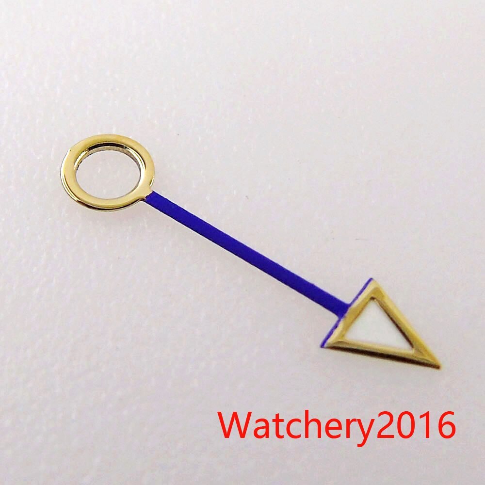 Bliger NEW Watch Hands Blue Red Rose Gold 2.2mm Hole GMT hand Fit NH34 Automatic
