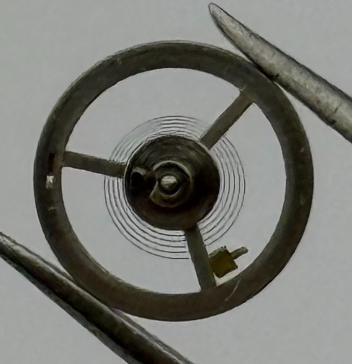 Ebosa 85/1 Balance Wheel Complete And Spring 8¾’’’ 3725 Watch Movement Parts NOS