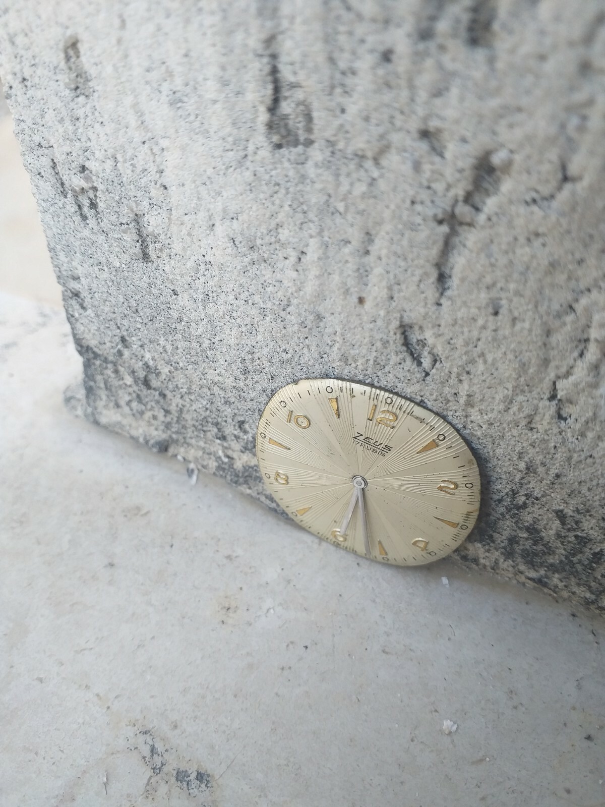 ZEUS QUADRANTE DIAL 17 RUBIS 30 mm Con Lancette Numeri Indici-Arabi dorati Used