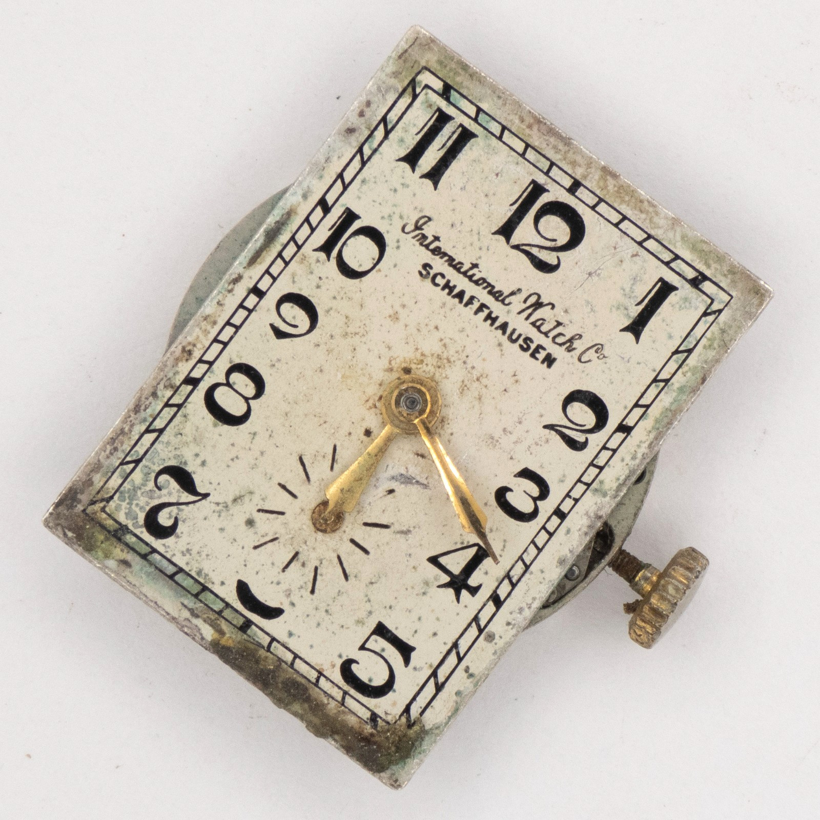 Vintage International Watch Co. IWC 19.7 x 4.7 mm Wristwatch Movement, Runs