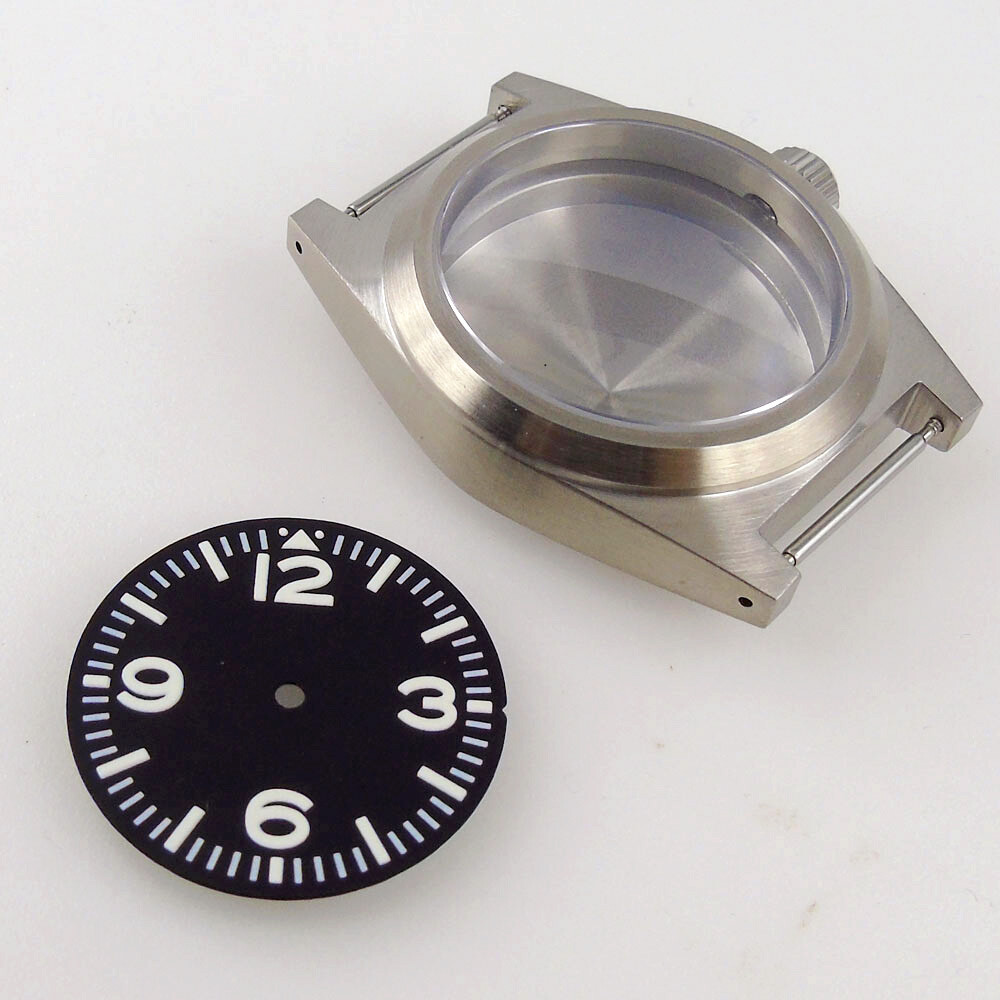 20ATM Diver 38mm Watch Case Domed Sapphire Glass Fit NH34A NH35A ETA 2824 PT5000