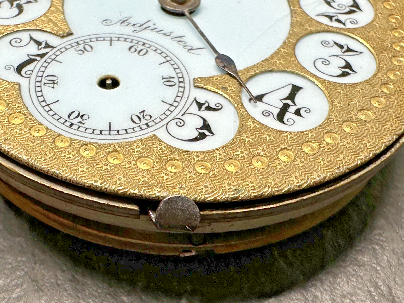 ANTIQUE H W CO SPECIAL HIGHLY JEWELED SWISS WATCH BODY FOR PARTS N209