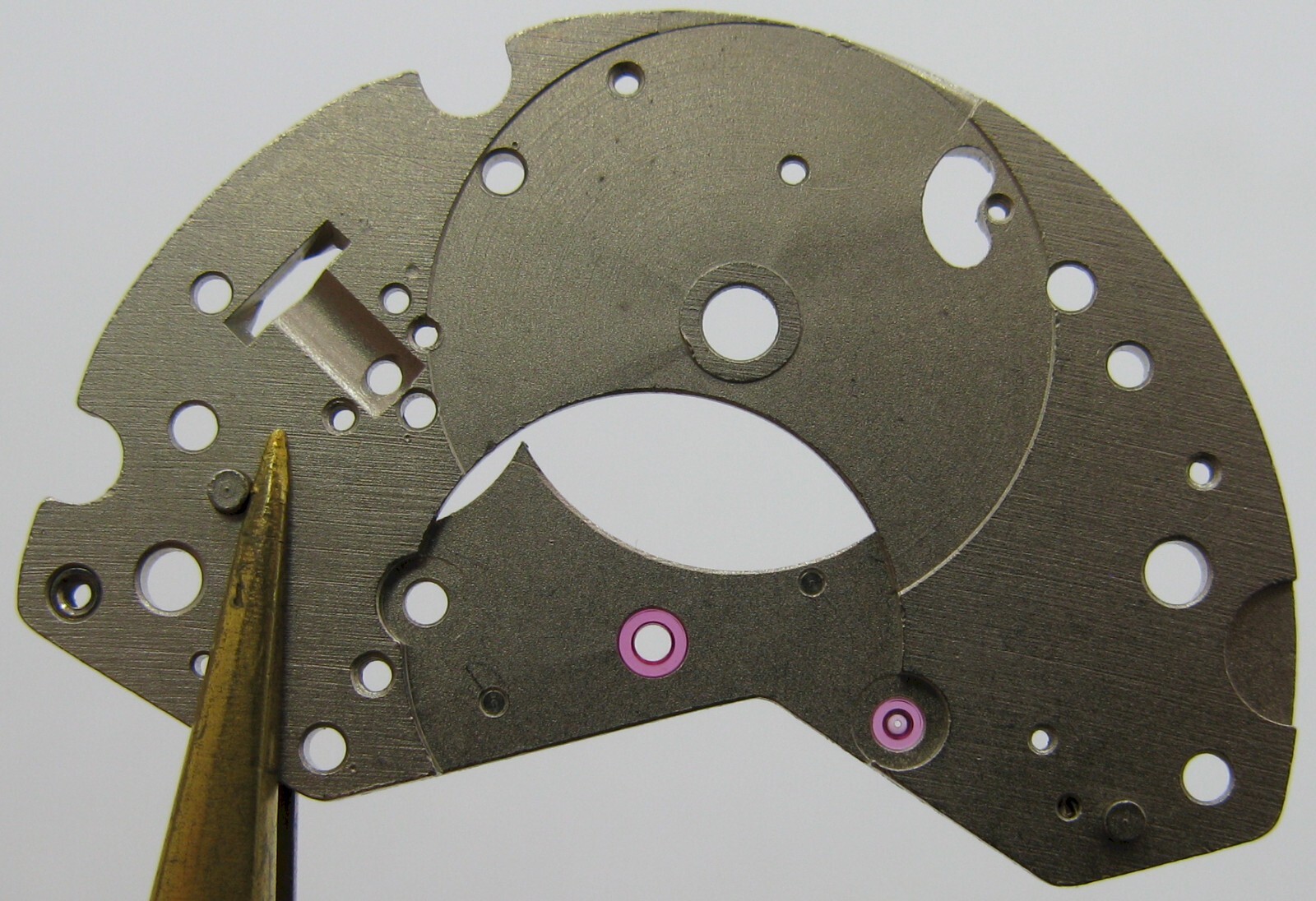 Poljot 3133 chronograph … watch movement part barrel bridge #105 + …