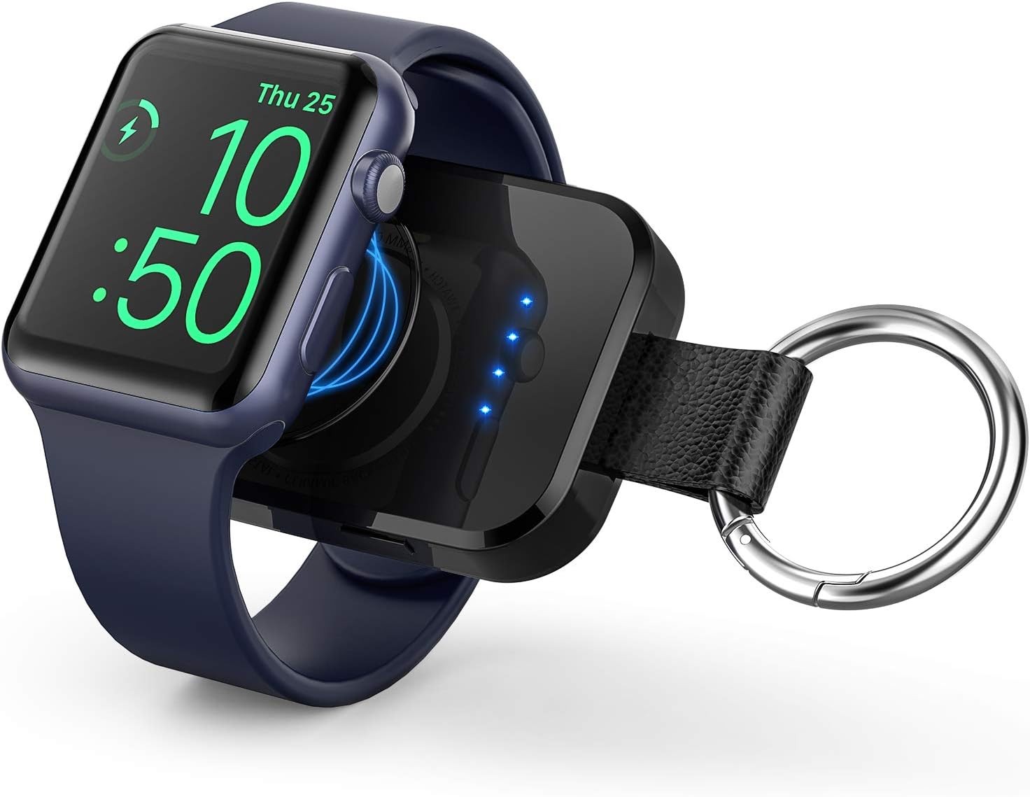 Portable Wireless Magnetic Charger For Apple Watch iWatch Power Bank Keychain