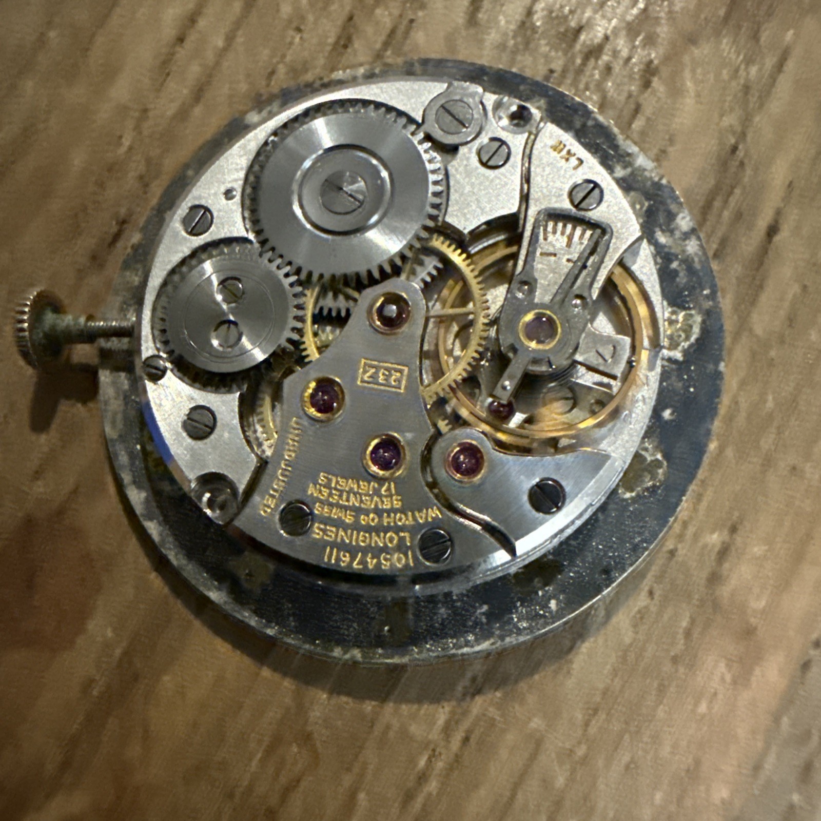 Longines 23Z Caliber Manual Winding Movement 17 Jewels Swiss Made Vintage