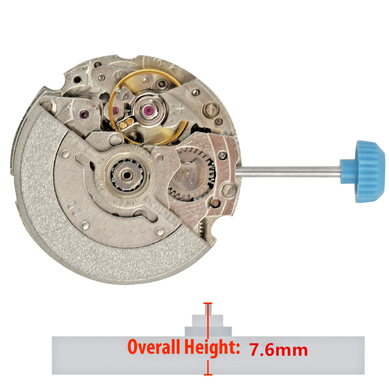 28,800bph 19.8mm 21Jewels Automatic Mechanical Watch Movement For Miyota 6T51 D