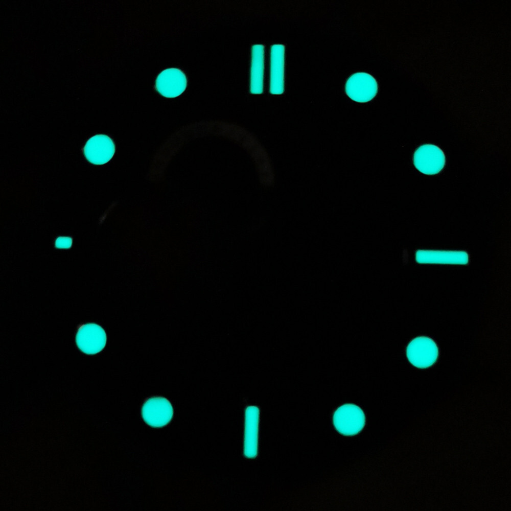 32mm black white blue green sterile luminous watch dial fit NH39 movement