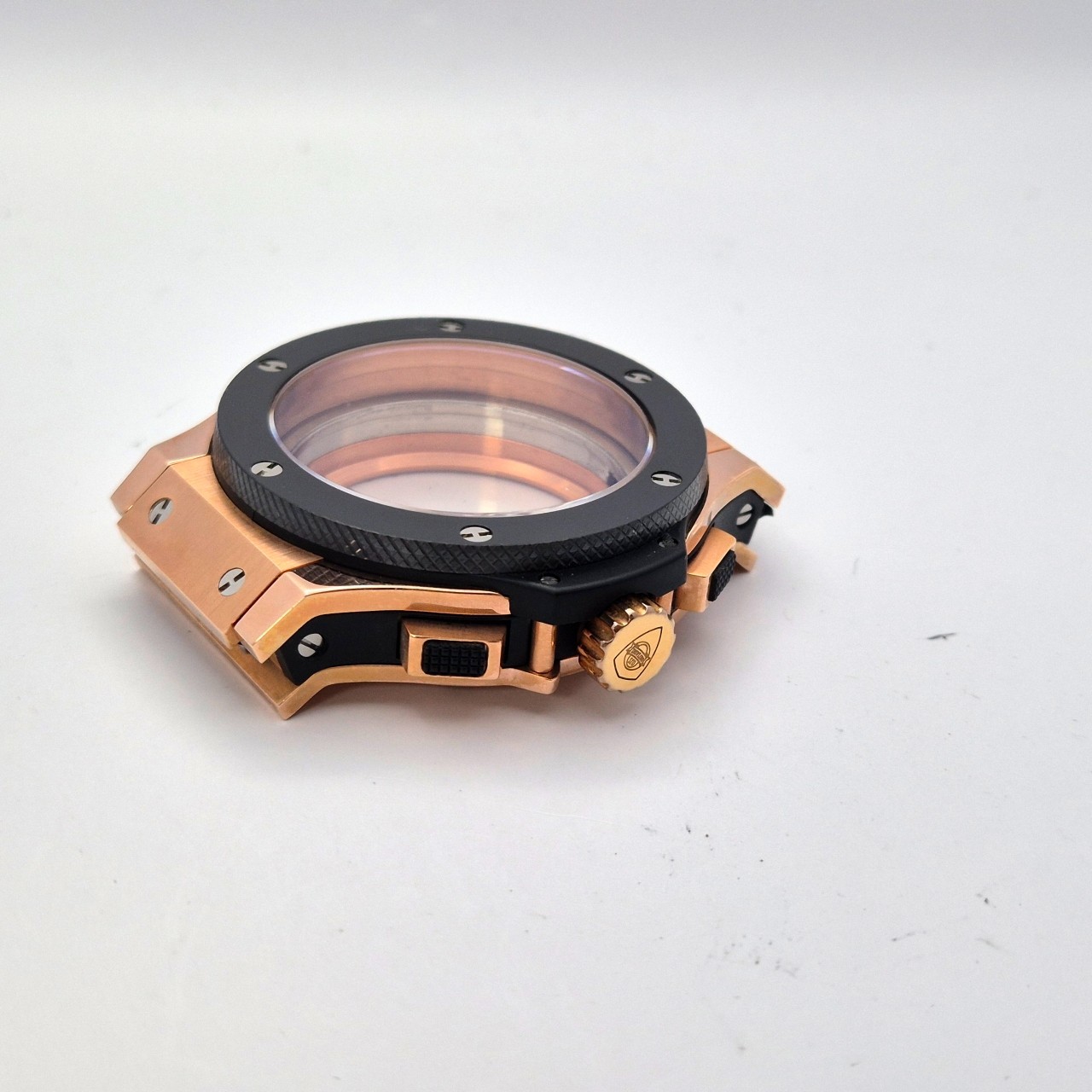 7750 Chronograph watch case 43mm rosegold pvd