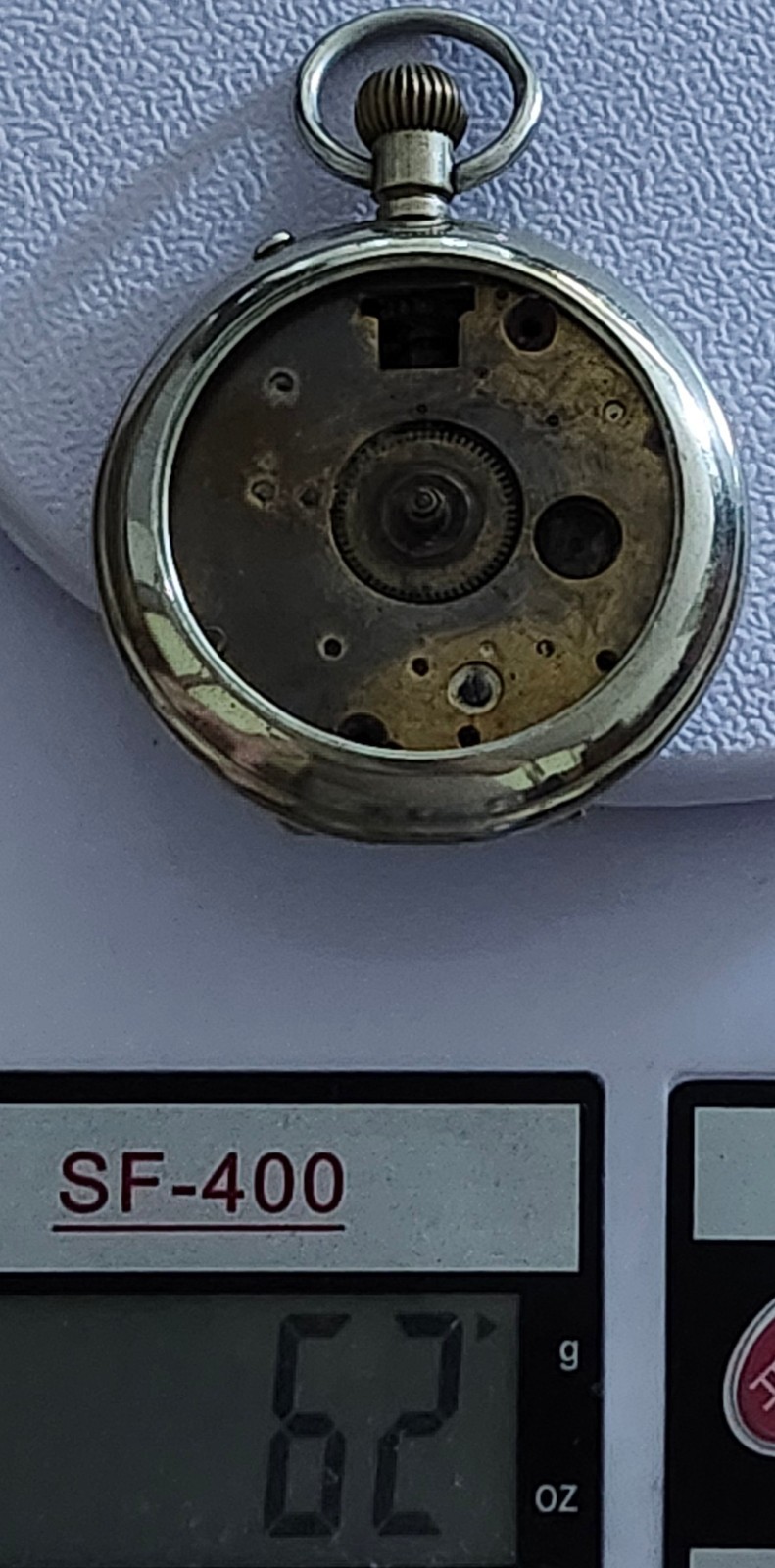 Swiss Hermes Pin-Set Cylinder Pocket Watch Movement & Case Parts Repair