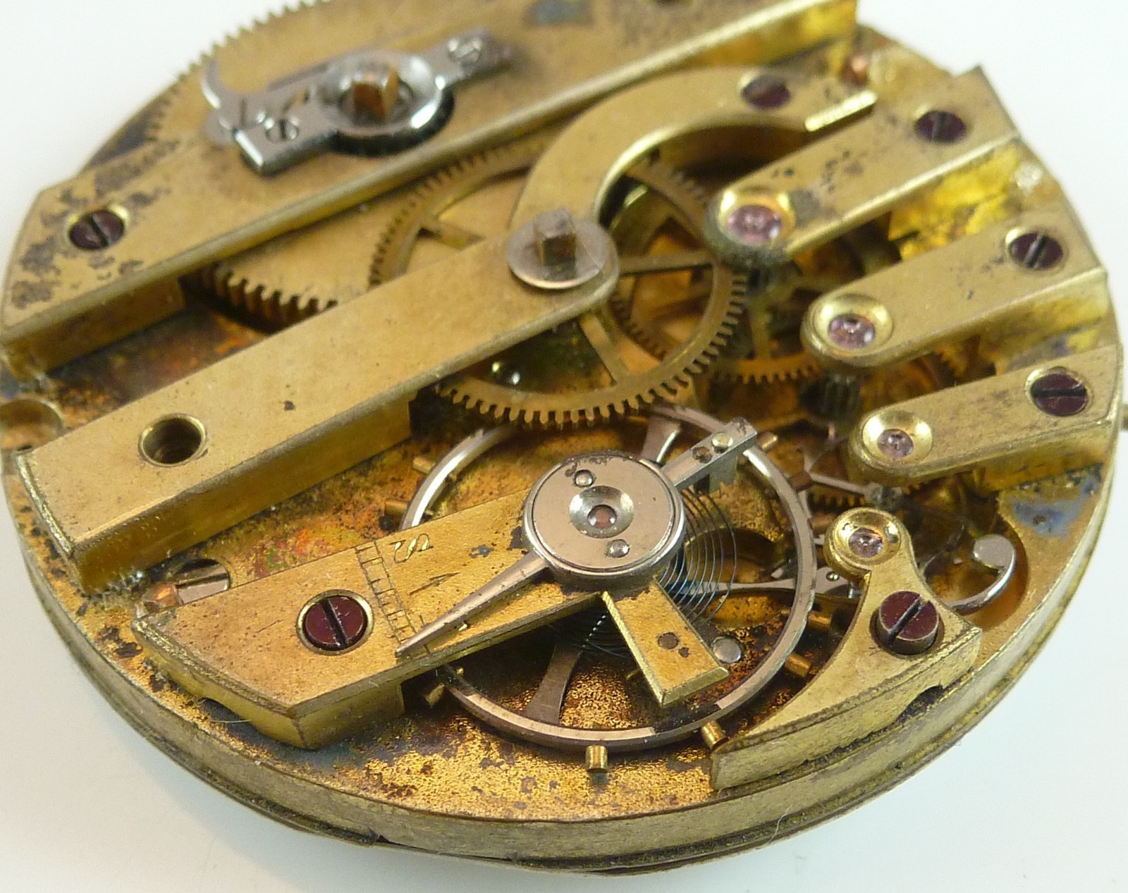 Jules Huguenin Pocket Watch Movement – Spare Parts / Repair