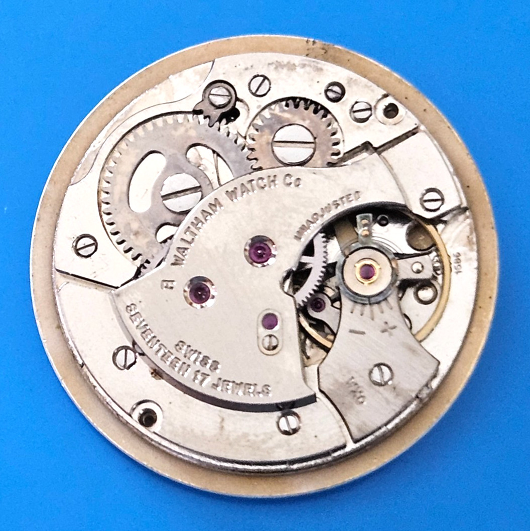 WALTHAM 1686 17J Watch Movement (REMOVED FROM GOLD CASE/BALANCE RUNS) lot76