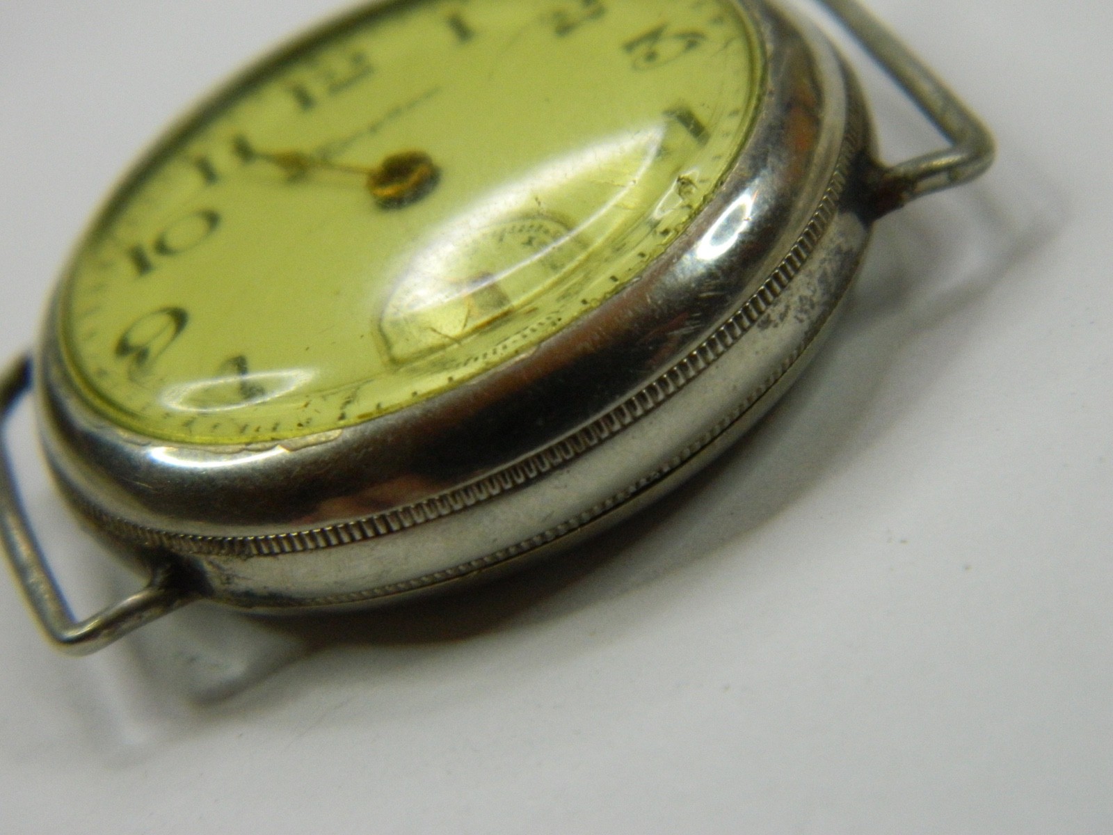 RARE VINTAGE 1910 PRE-WW1 HAMPDEN GOLD FILLED WIRE LUGS TRENCH WATCH REPAIR