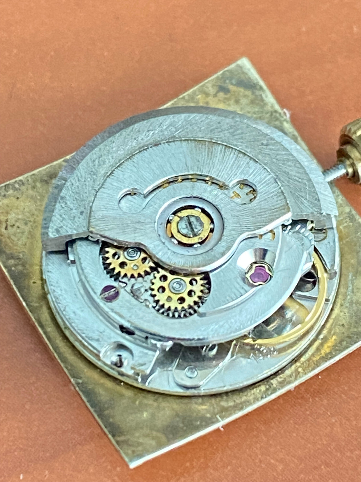 VINTAGE ETERNA MATIC WRIST WATCH MOVEMENT, CAL. 1459, KEEPING TIME, AUTOMATIC