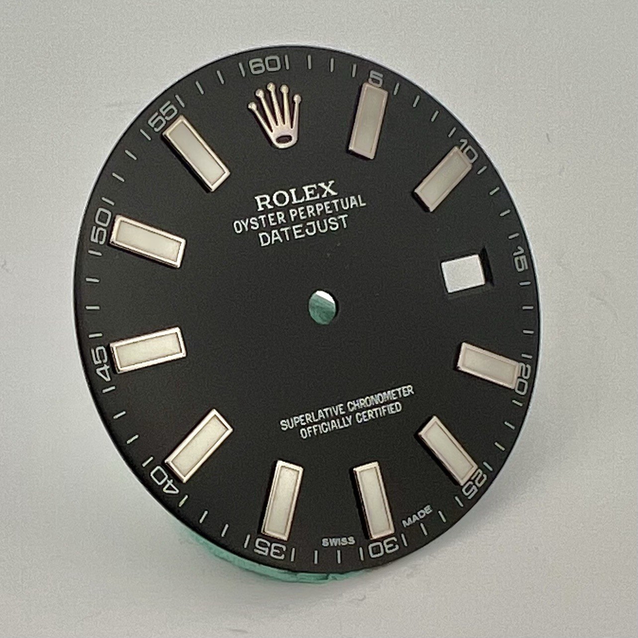 Rolex FACTORY Original Black Index Dial for 41mm Steel Datejust II 116300 116334