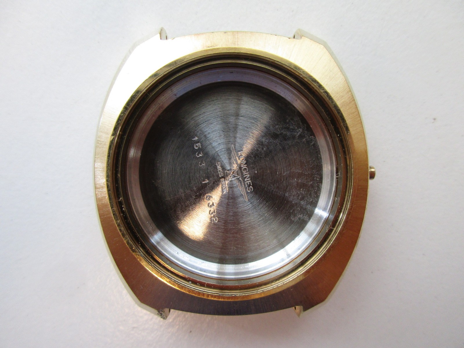 Longines ref. 1533-1-6332 Swiss gold plated watch case – diam 36.4 mm