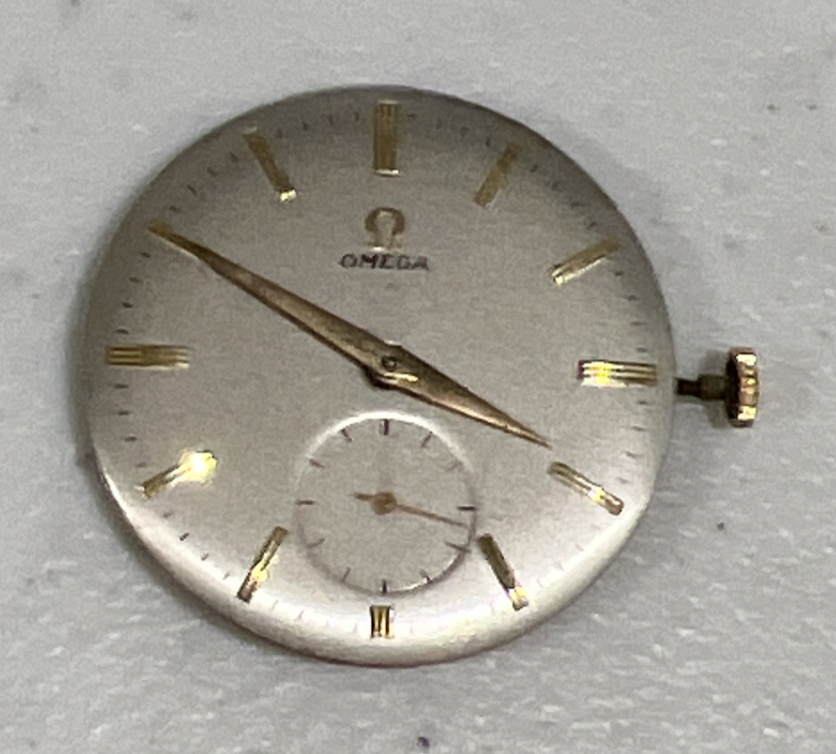 Omega Movement Cal 510 With Dial, Hands, And Crown Authentic Original Working