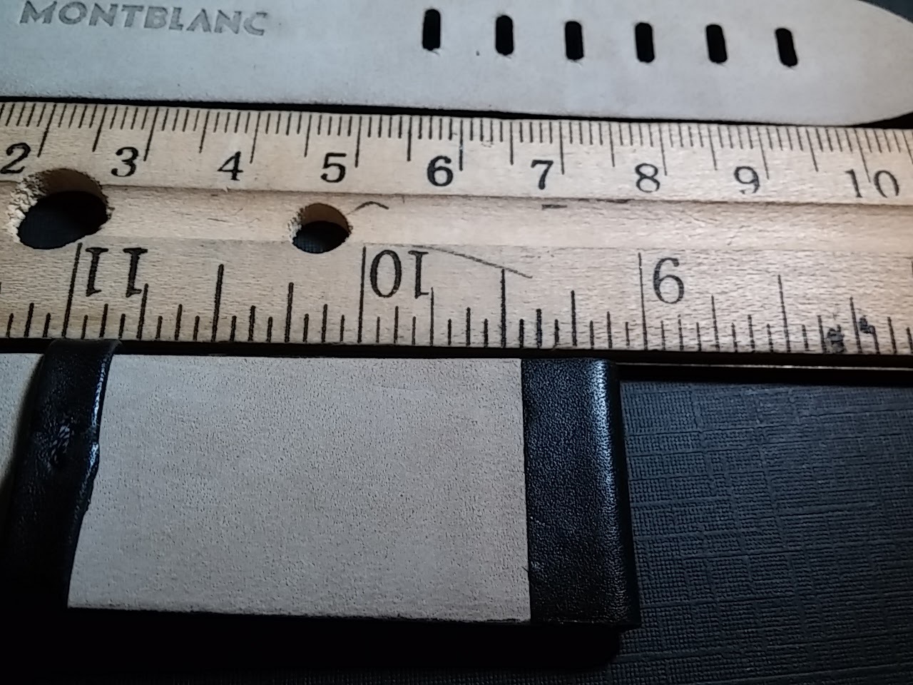 Genuine Montblanc Band 22/20mm Flat black. NEW for watch repair – SALE!!!