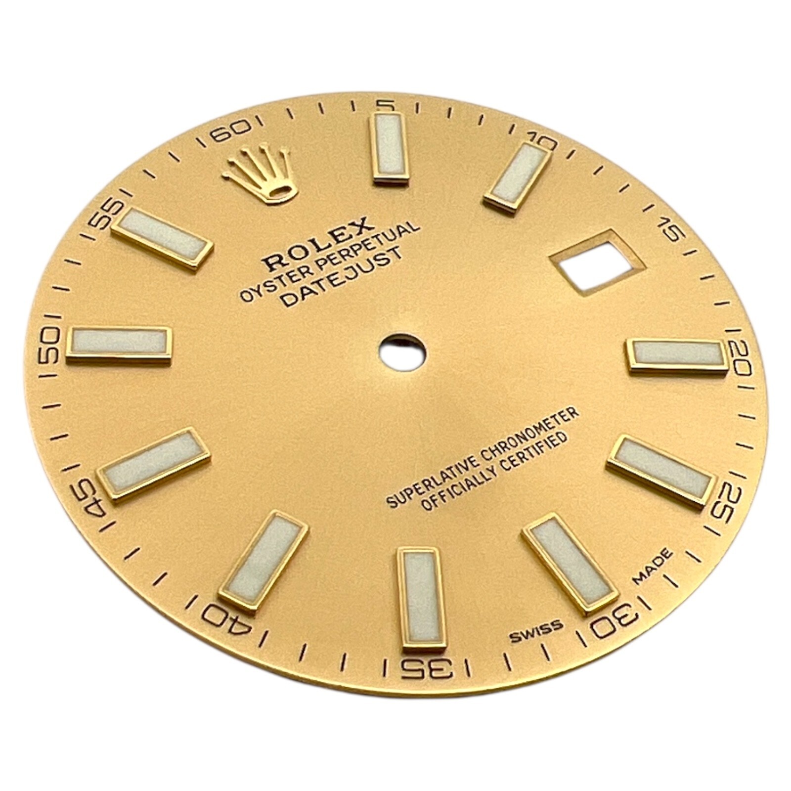 Genuine Rolex Oyster Perpetual Datejust 41mm Dial Champagne Gold 116333