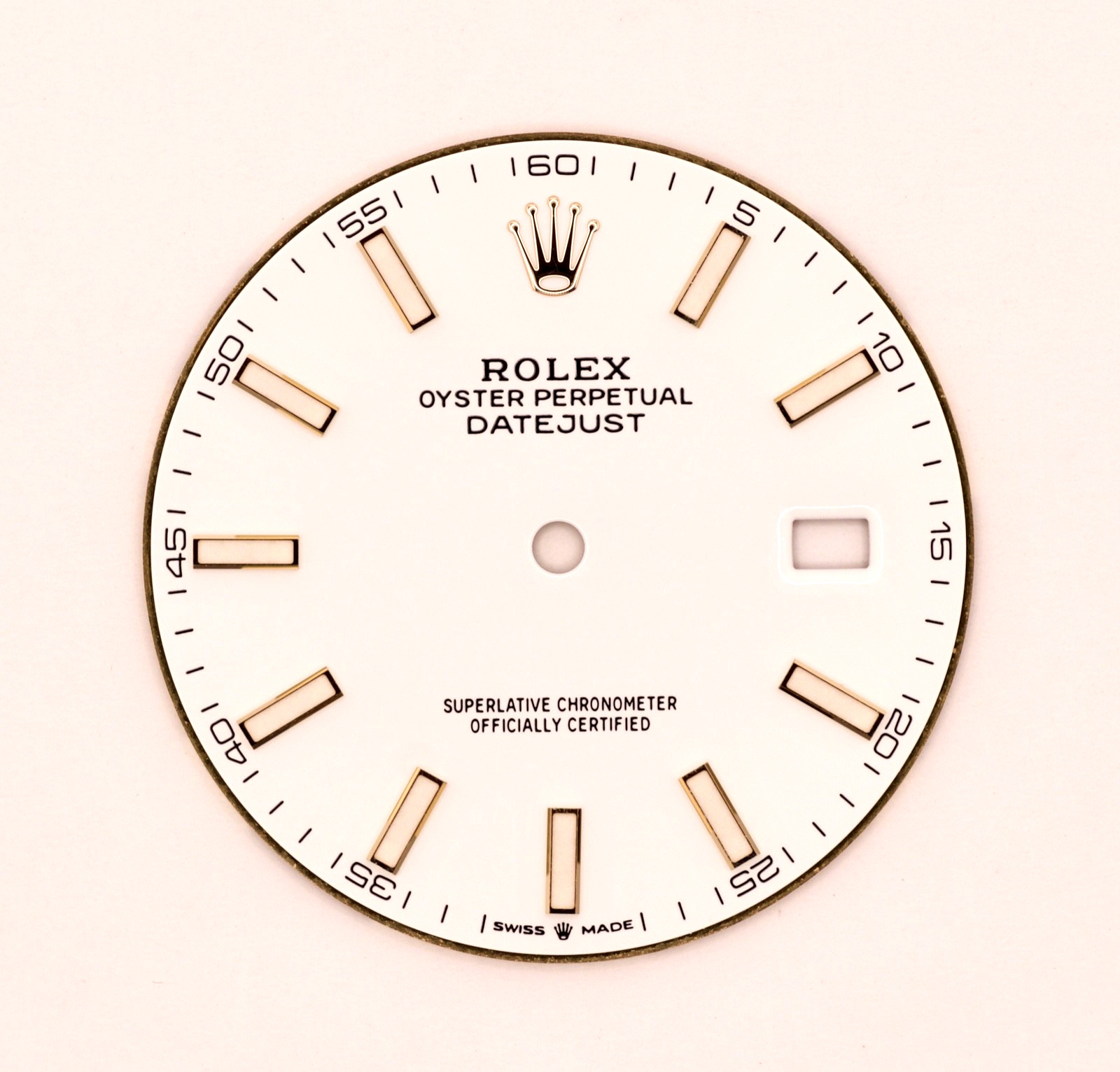 ORIGINAL Rolex Dial 41mm Datejust White Two Tone YG with Date 126334/126300