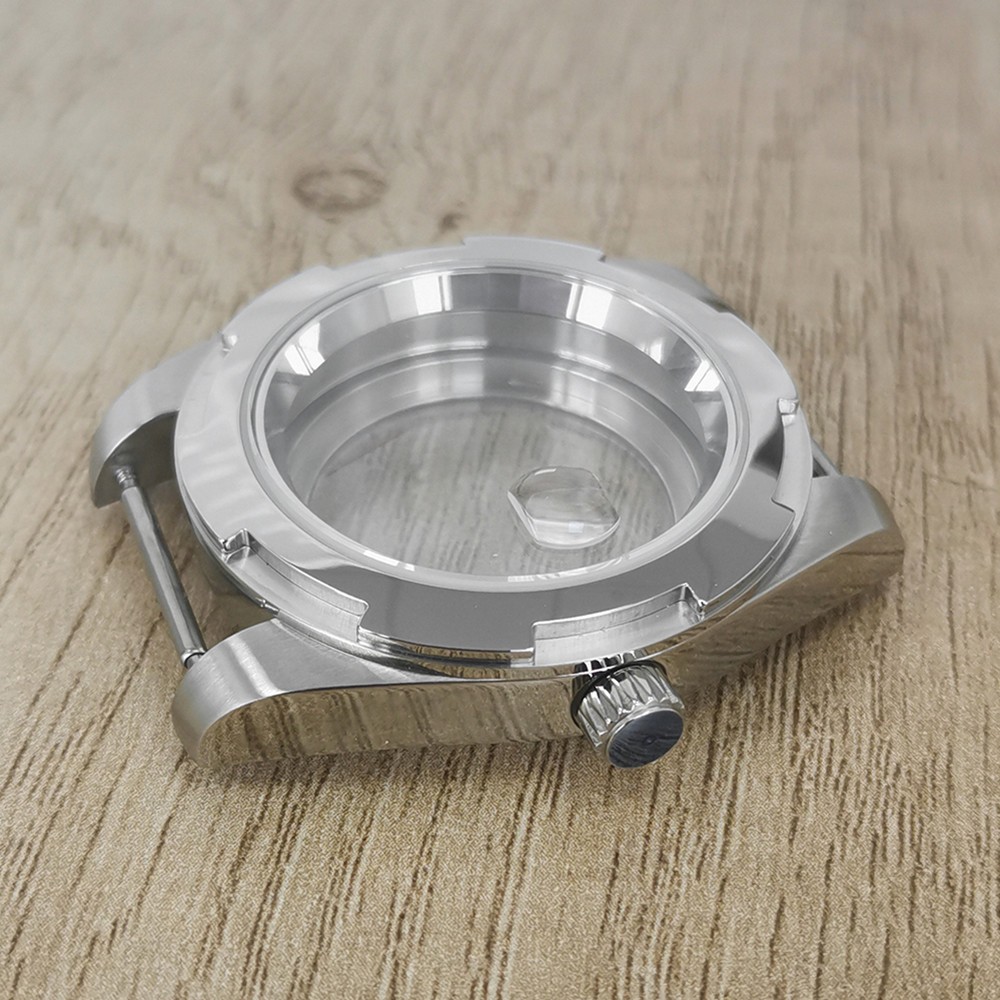 Durable 41MM Stainless Steel Sapphire Glass Watch Case for NH35/NH36/4R/7S cde