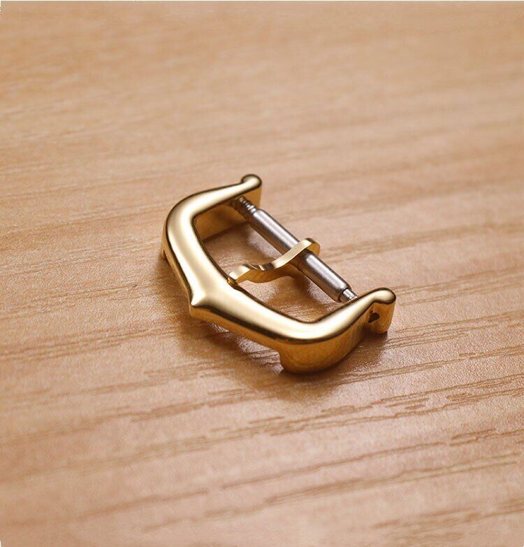 12 14 16 18mm Stainless Steel Pin Buckle For Cartier Watchbands Silver Rose Gold