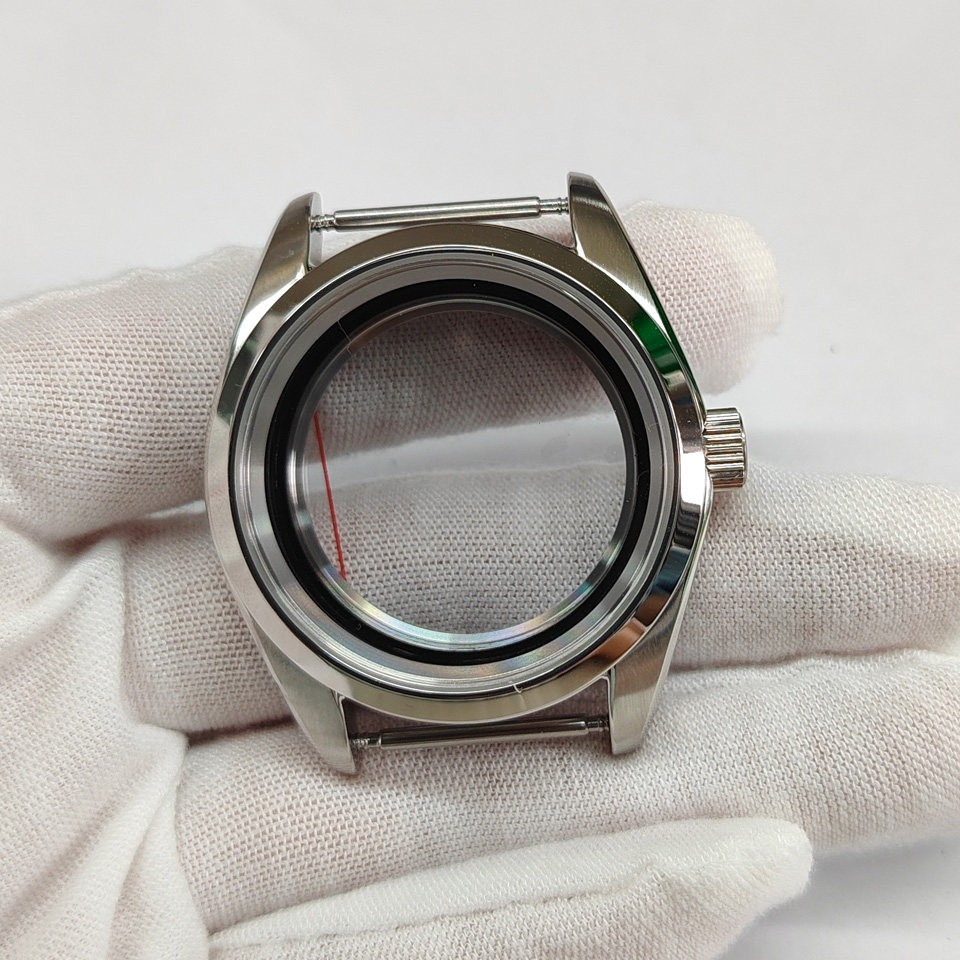 38mm Stainless Watch Case Sapphire For NH35 NH36 4R Movement 31mm Dial Parts