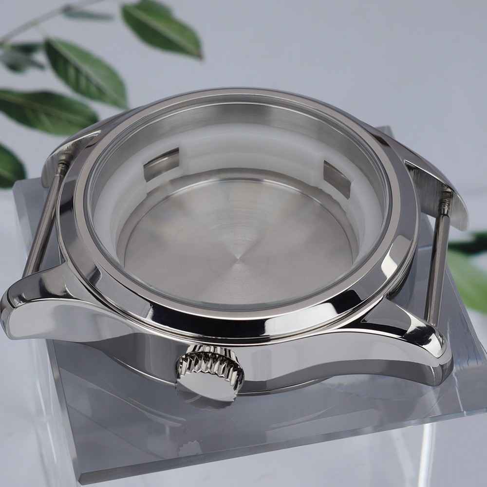 FEIYASHI 42mm NH35 Watch Case Classic Silver Stainless 10ATM For Seiko NH35 NH36