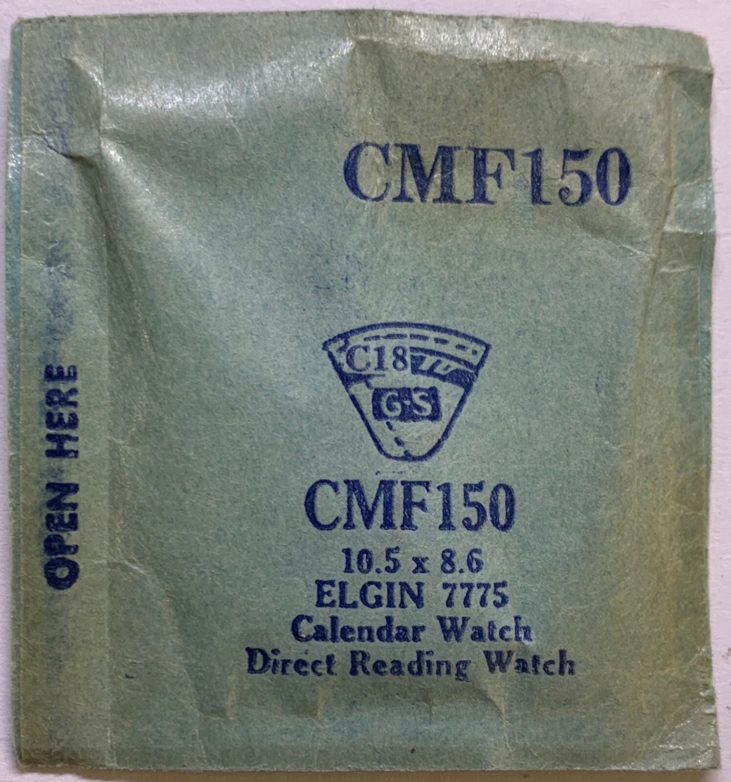 Original NOS G-S “CMF” Wristwatch Crystals – Many Variations Available!