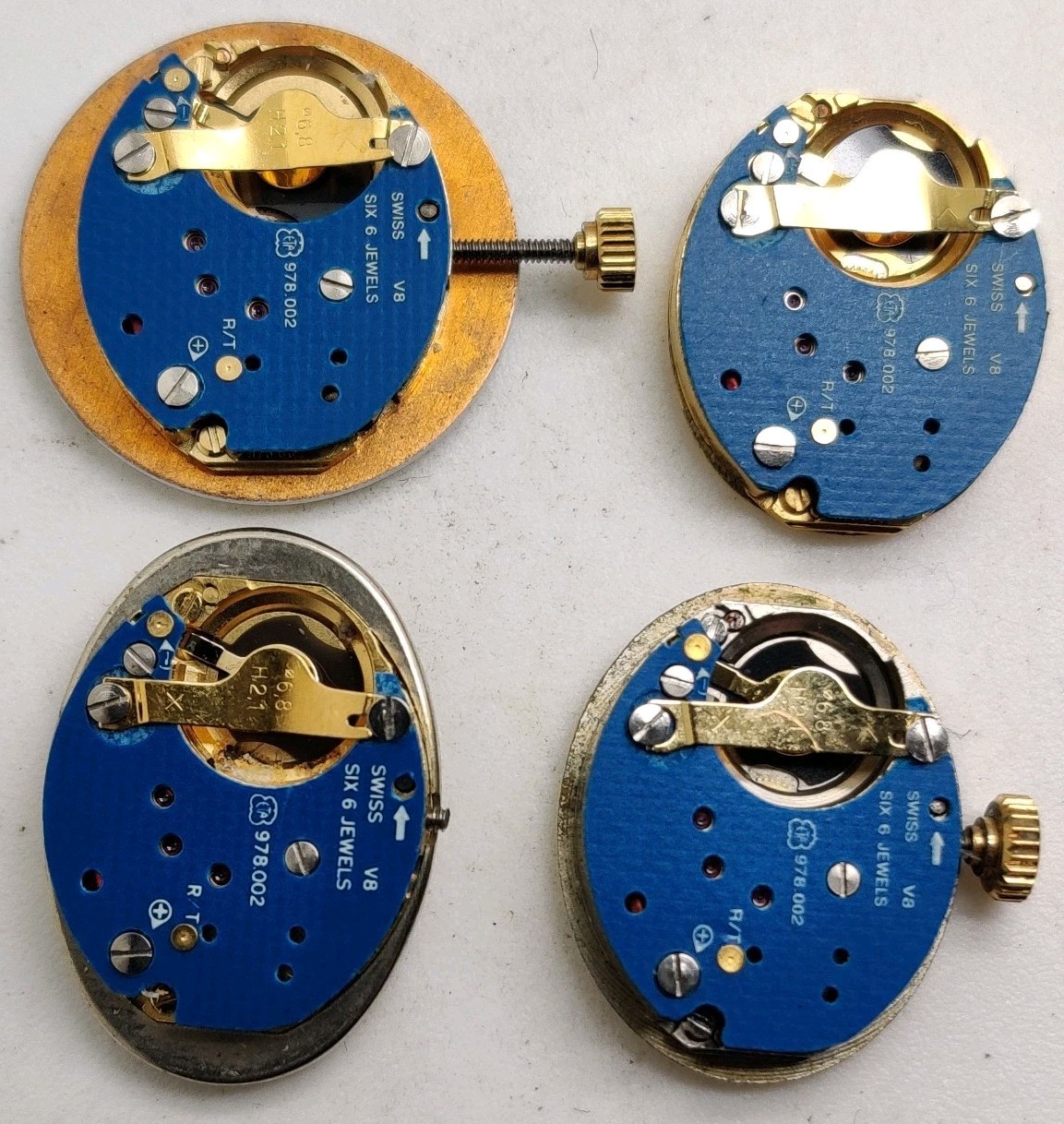 Vintage ETA 978.002 Swiss quartz movements For Repair