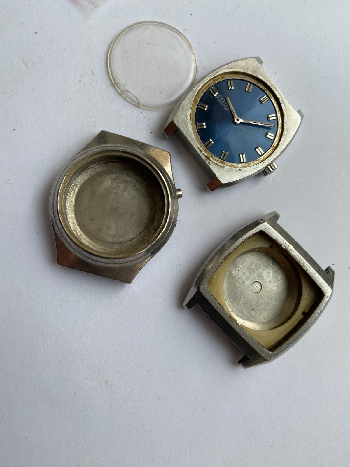VINTAGE MEN WATCH FOR PARTS NOT WORKING SEIKO 5 , ORIENT , CITIZEN – JAPAN LOT 3