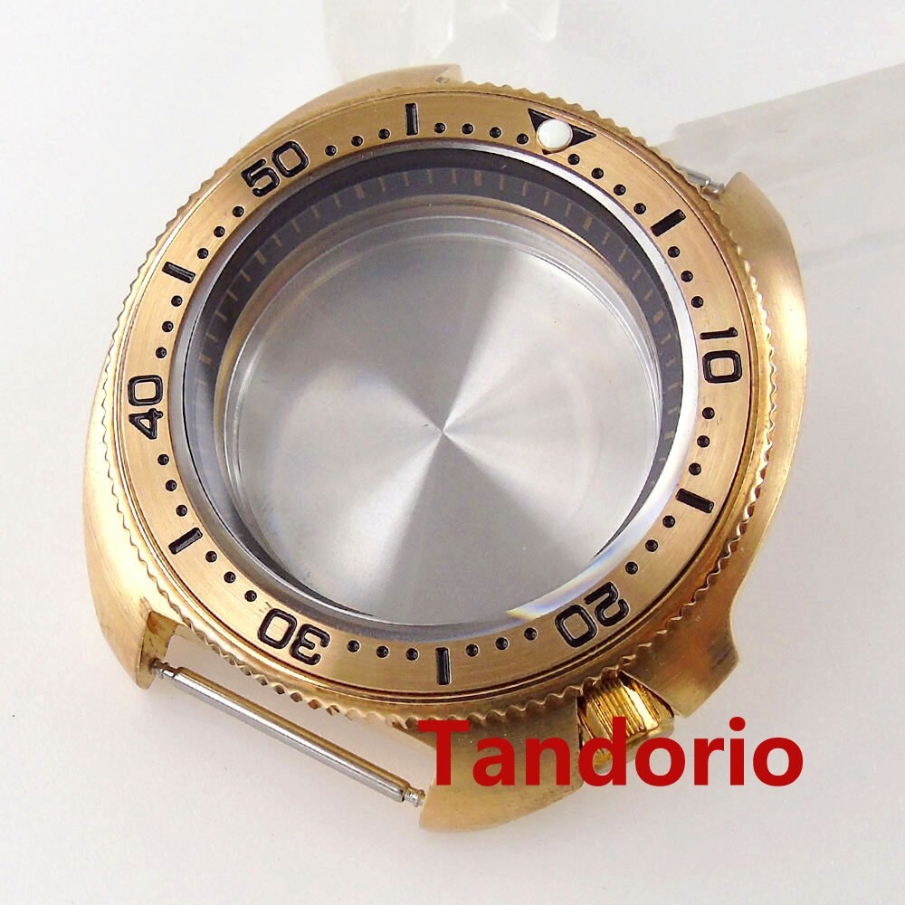 44MM Sapphire Glass Fit NH34 NH35A NH36A Automatic Solid Bronze Men’s Watch Case