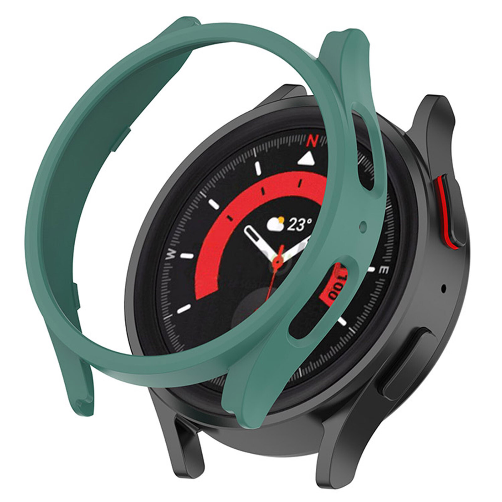 PC Case Hollow Protective Case Bumper Shell for Samsung Galaxy Watch5 Pro 45mm