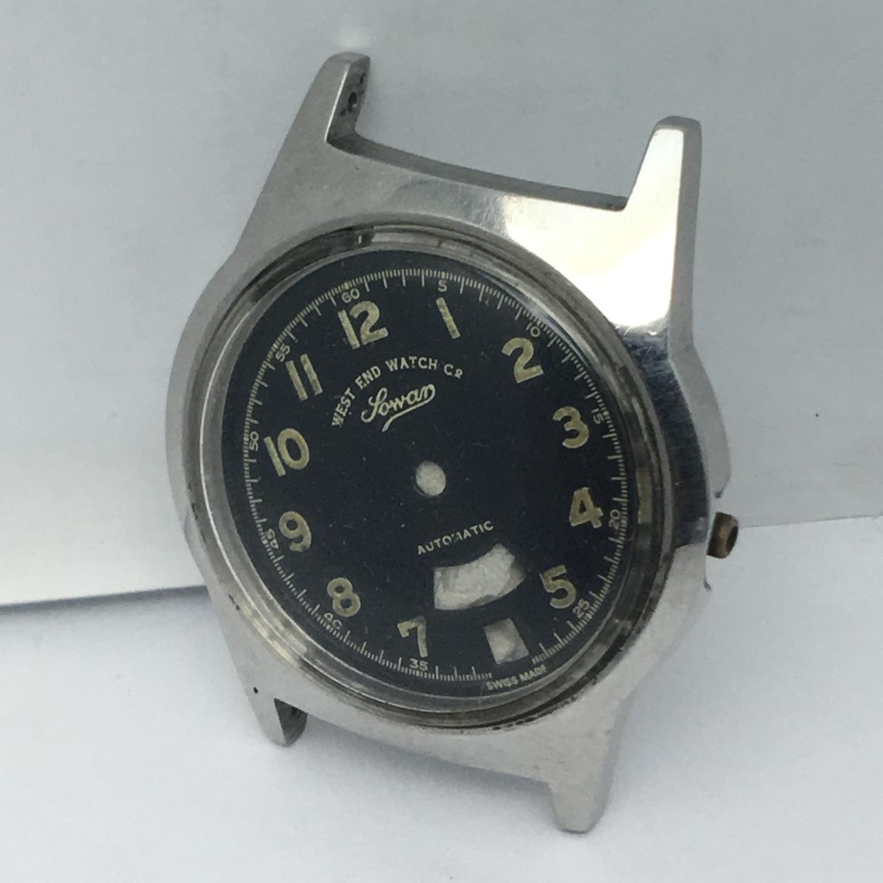 West End Watch K.4289 Vintage Men’s Watch Case And Back For Parts SBZ191AZB3(SS)