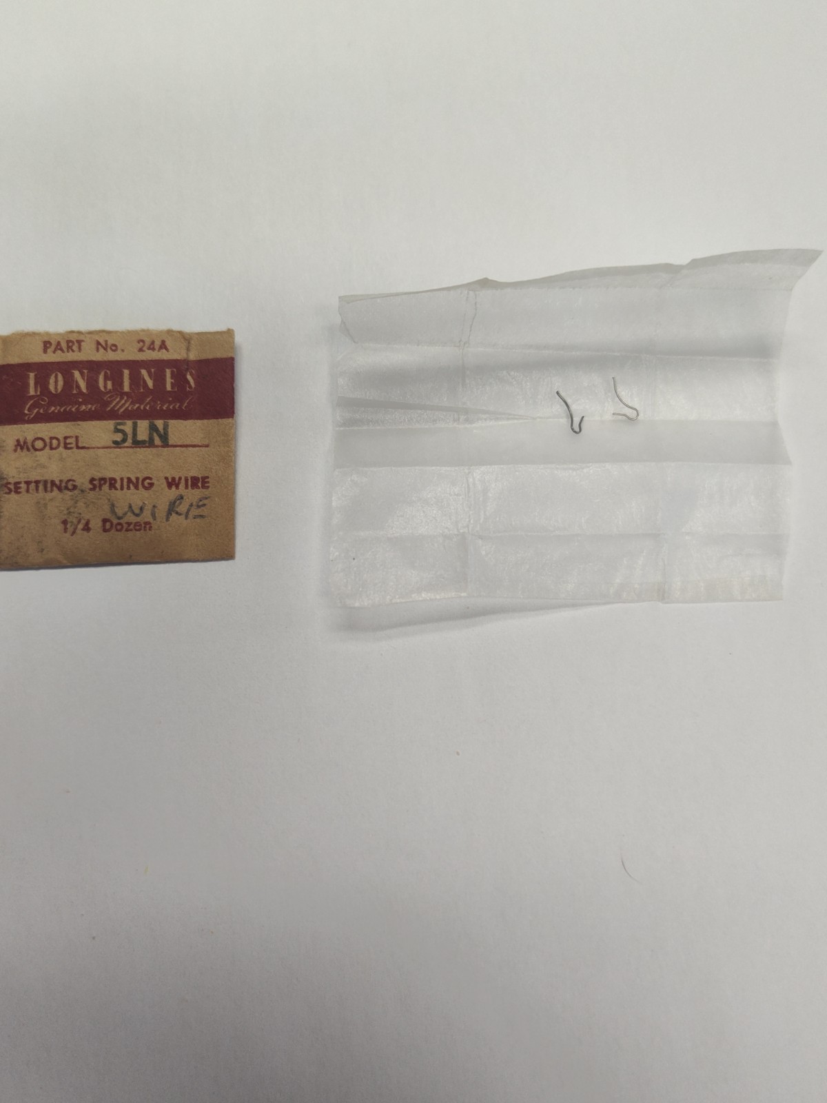 Longines 5LN Setting Spring Wire . New Old Stock Part