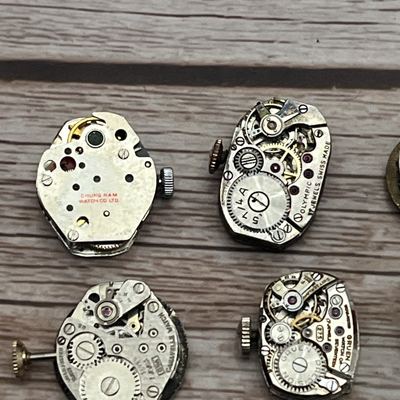 28x Lot Vintage Mechanical Watch Movements Watchmaker Bulova Elgin Gruen Benrus